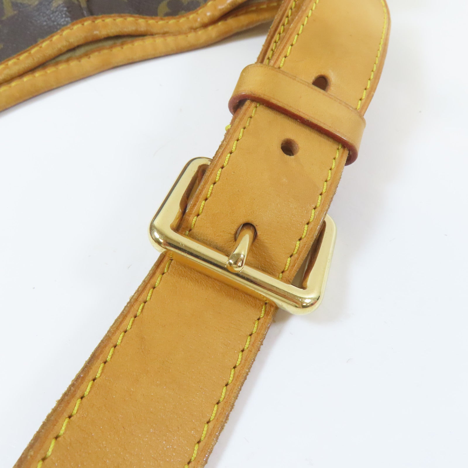 LOUIS VUITTON 【激減優惠】Monogram Galliera PM金扣肩背袋棕色