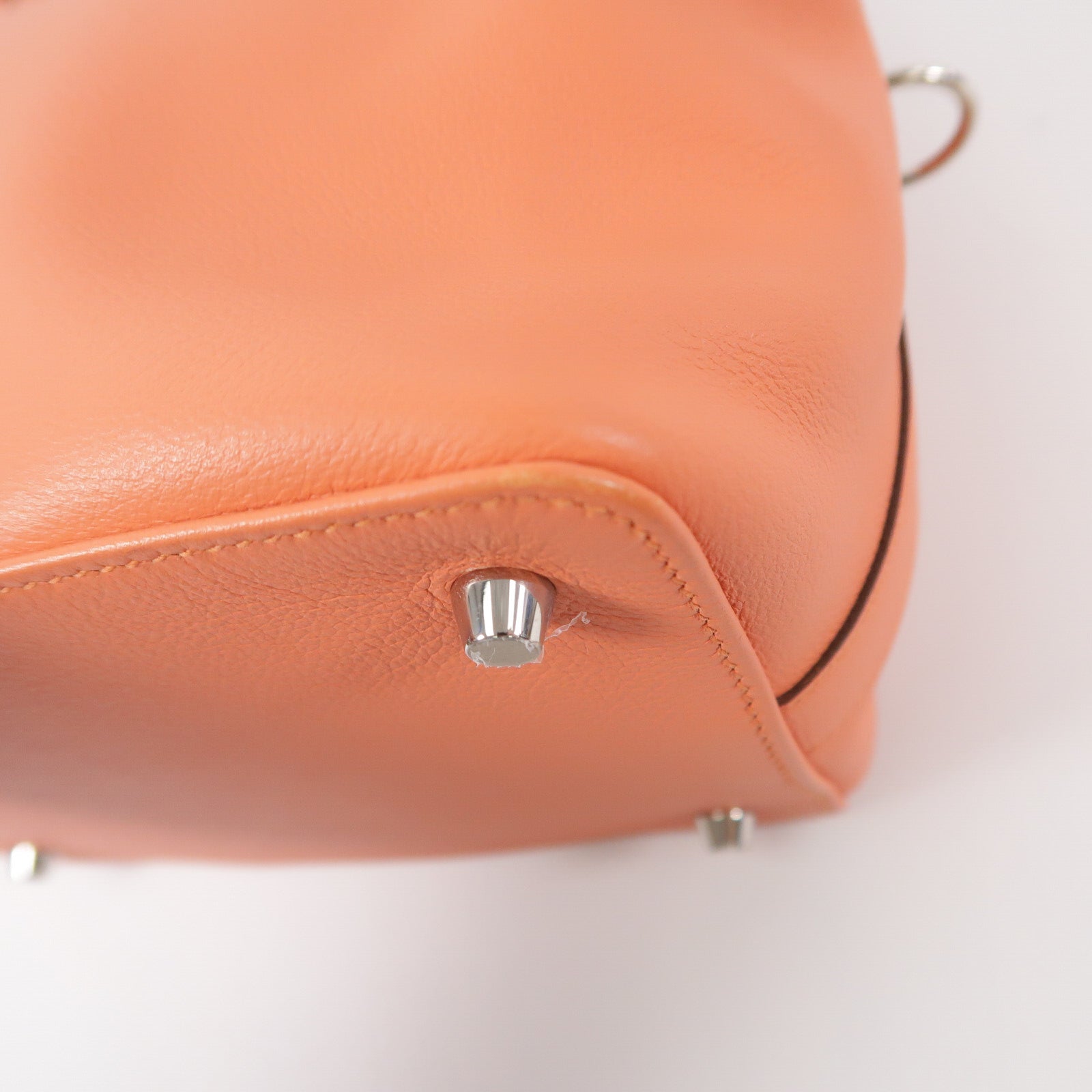HERMES Evercolor皮革Toolbox 20手挽肩背兩用袋Crevette