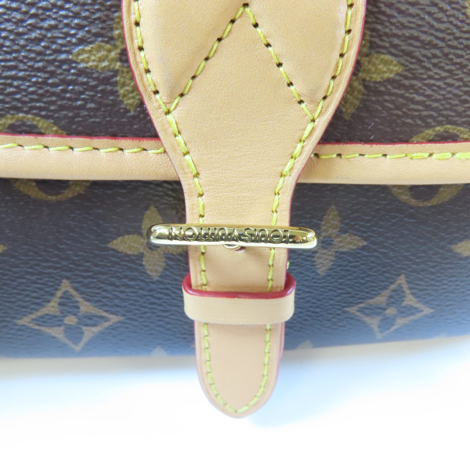 LOUIS VUITTON Monogram Diane金扣手挽肩背兩用袋啡色