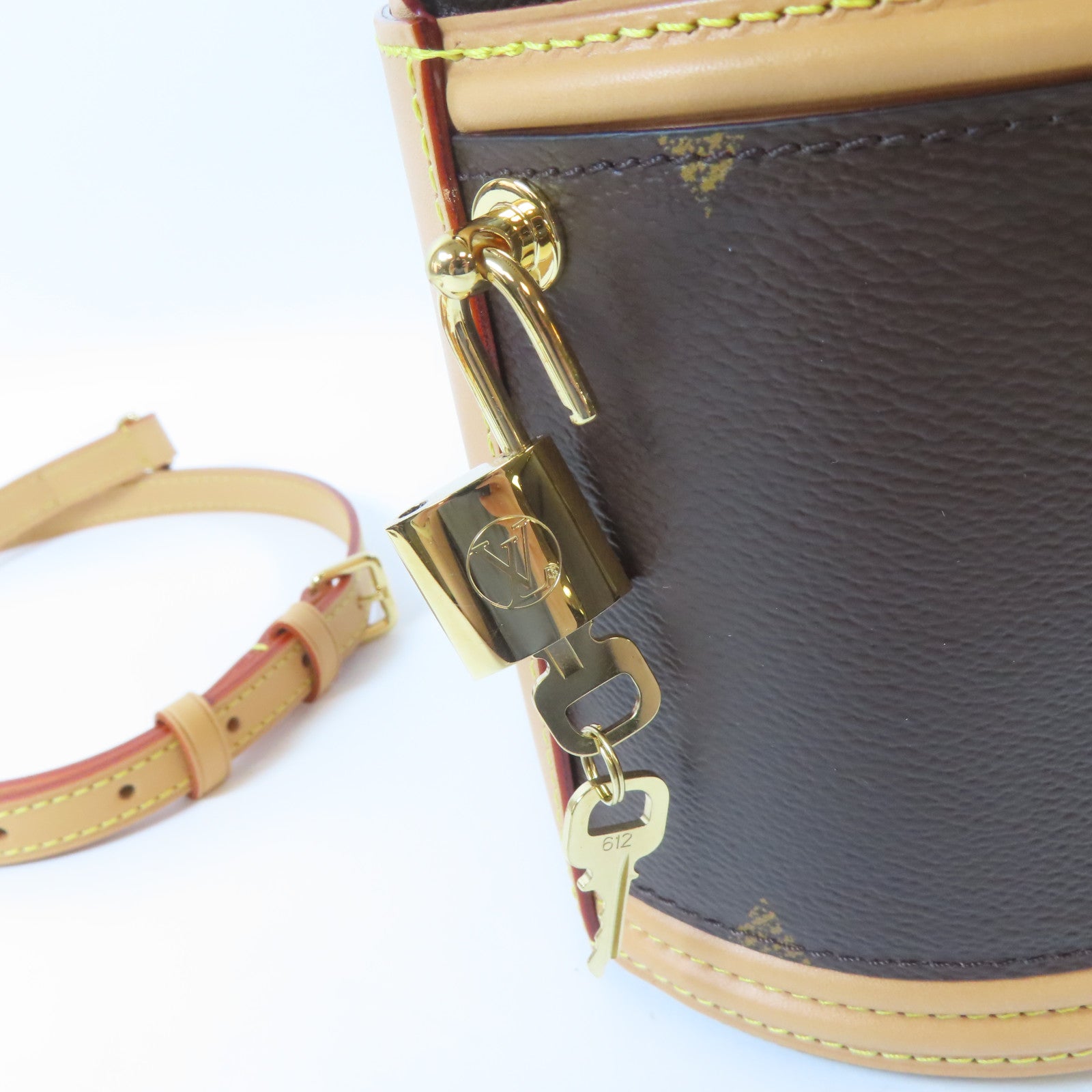 LOUIS VUITTON 【激減優惠】Monogram Giant Cannes金扣手挽肩背兩用袋啡色