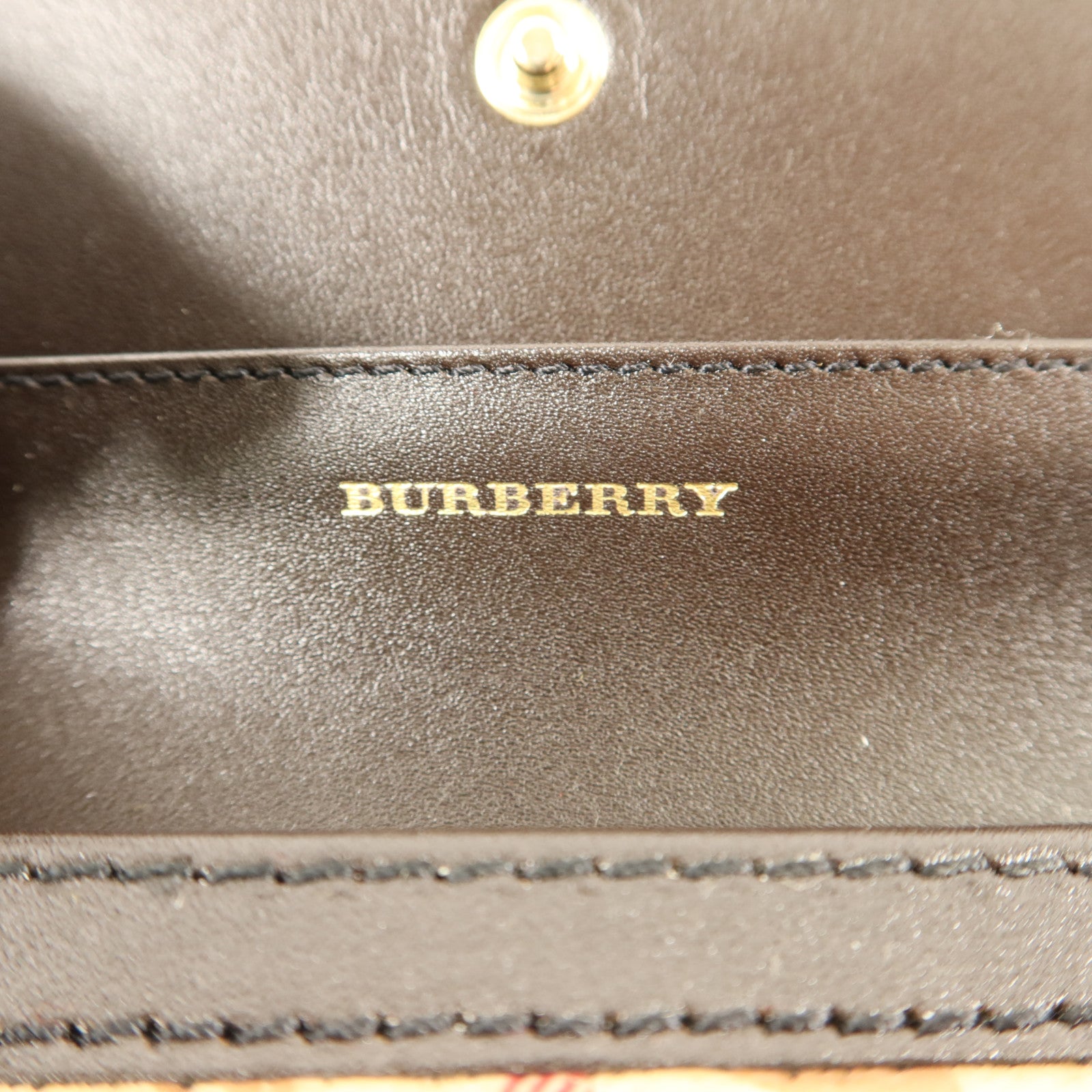 BURBERRY 塗層帆布Long Wallet金扣長錢包