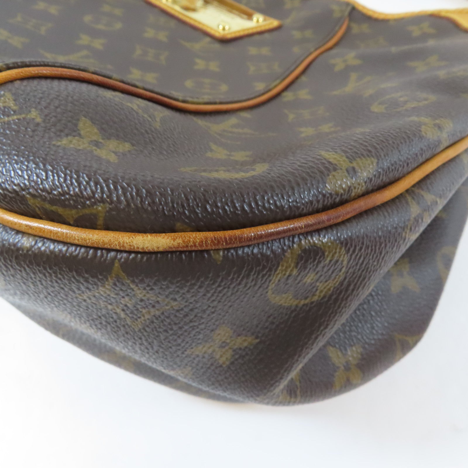 LOUIS VUITTON 【激減優惠】Monogram Galliera PM金扣肩背袋棕色