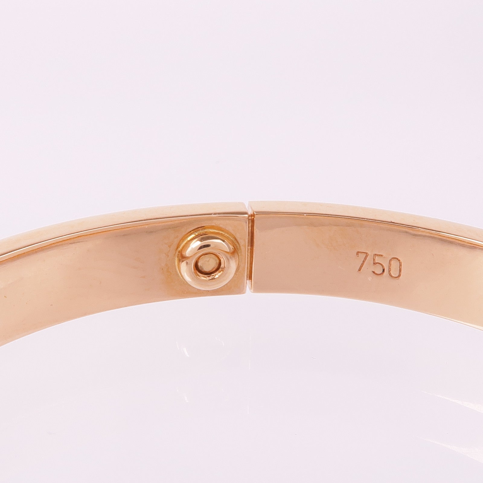 CARTIER 18K玫瑰金Love Bracelet手鐲Cartier#17