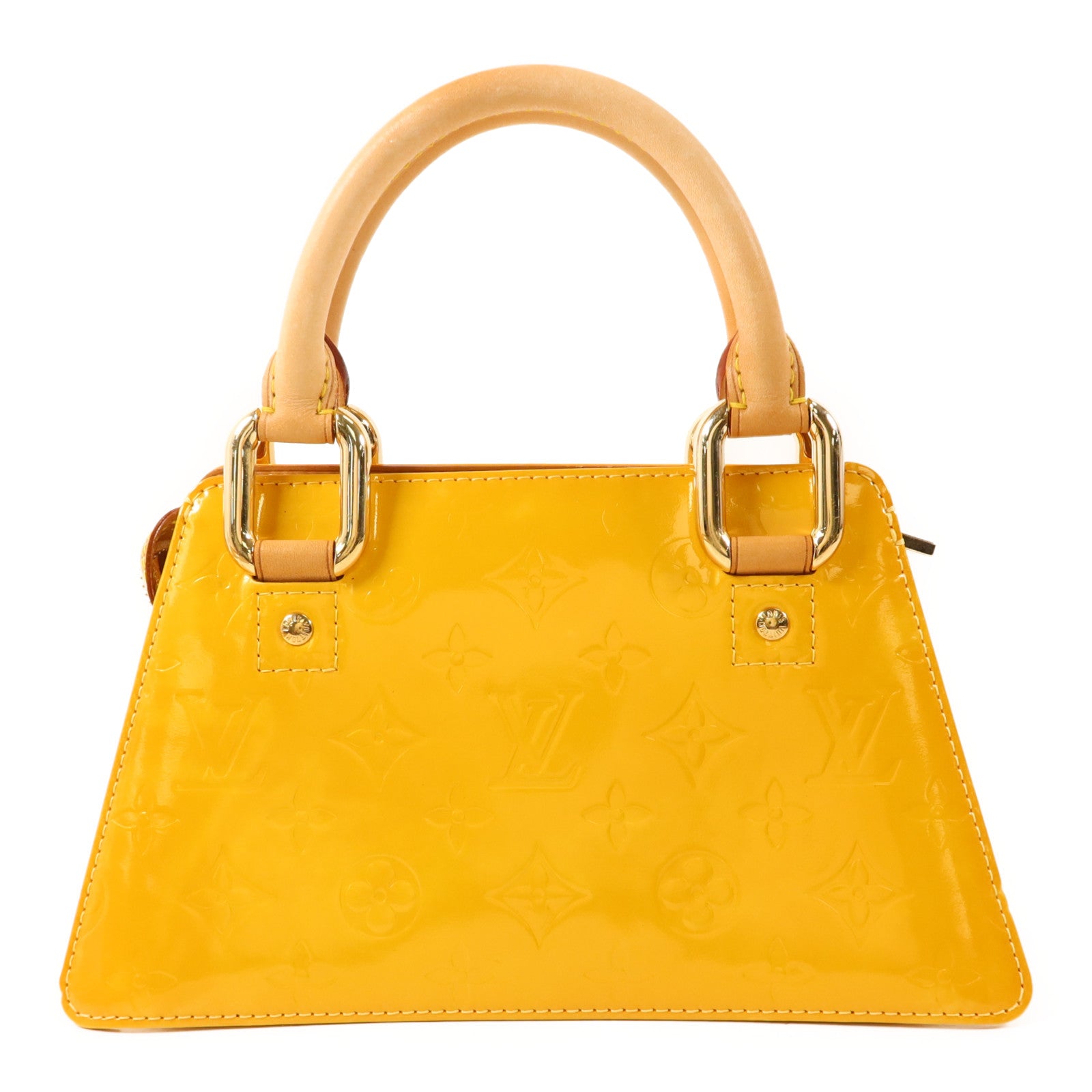 LOUIS VUITTON Monogram Vernis Mini Forsyth金扣手挽袋