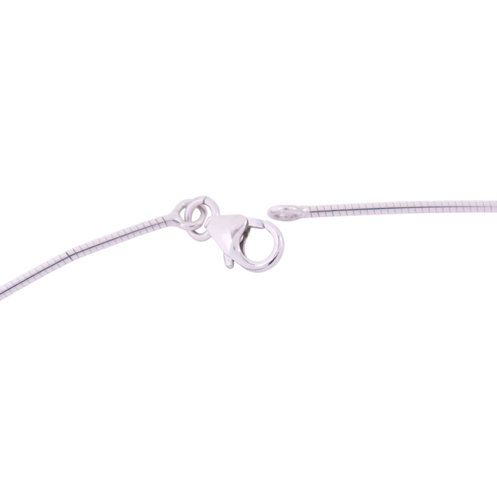 HERMES 金屬/琺瑯H Cube Necklace銀扣項鏈