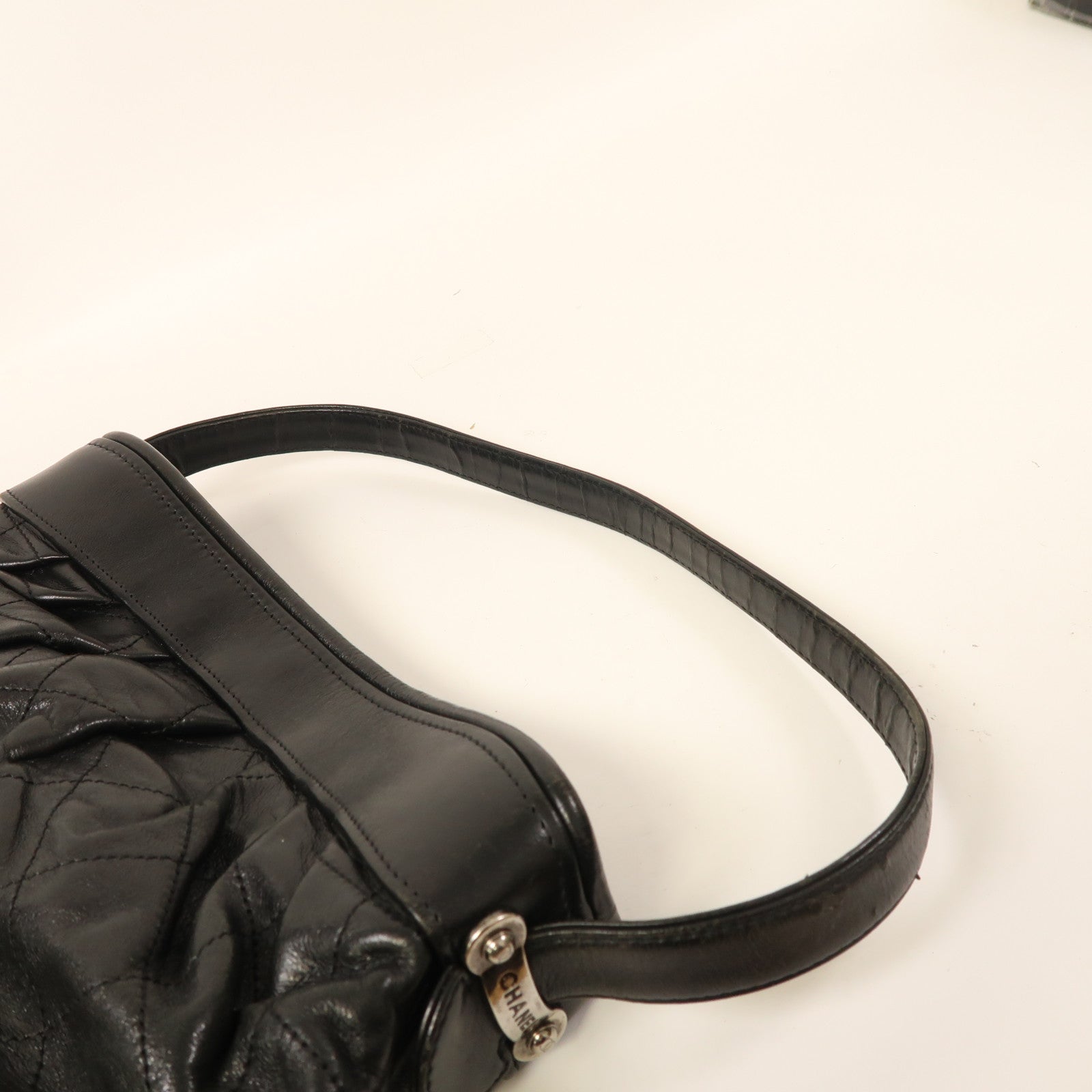 CHANEL 牛皮皮革Shoulder Bag肩背袋黑色