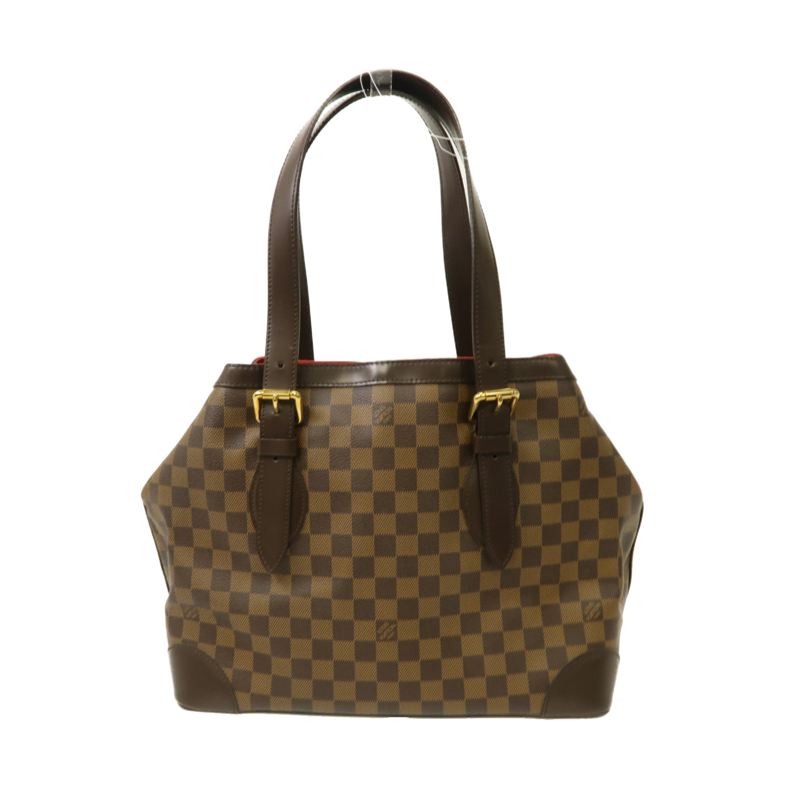 LOUIS VUITTON 【激減優惠】Damier Hampstead MM金扣手挽袋啡色