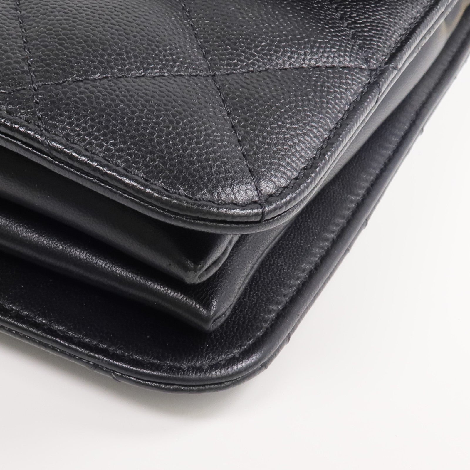 CHANEL 牛皮皮革Phone Holder金扣手挽肩背兩用袋