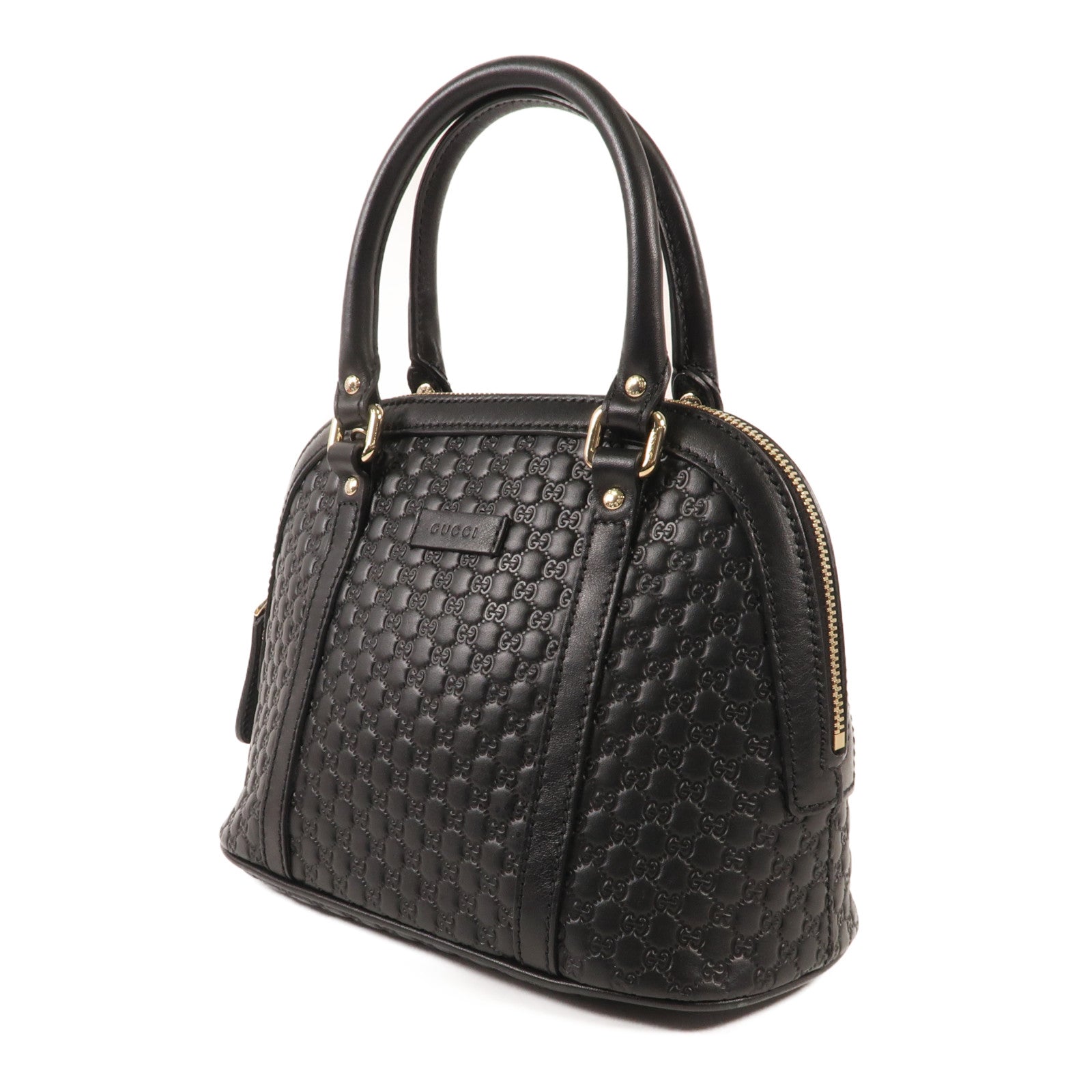 GUCCI 牛皮皮革2 Way Shoulder銀扣手挽肩背兩用袋