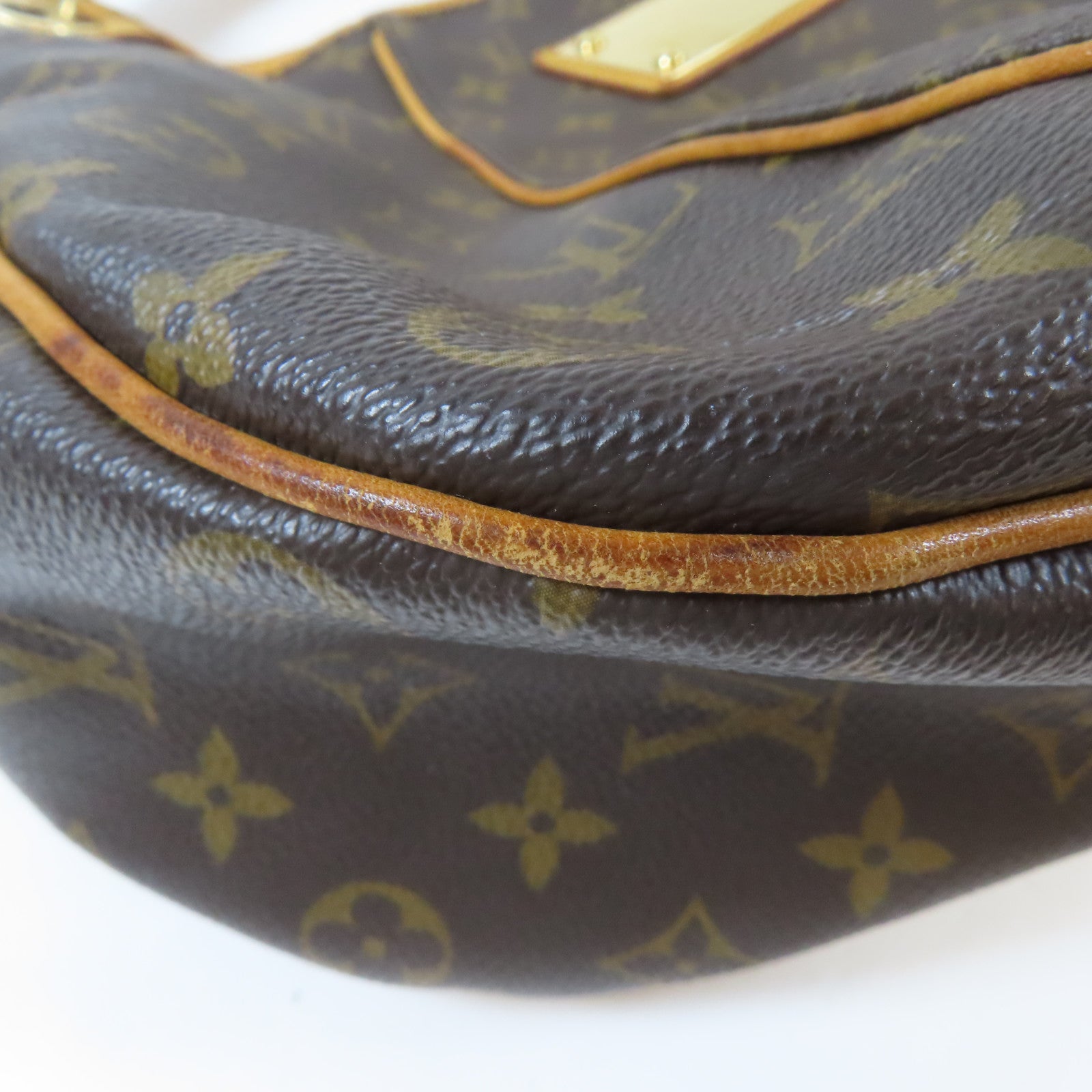 LOUIS VUITTON 【激減優惠】Monogram Galliera PM金扣肩背袋棕色