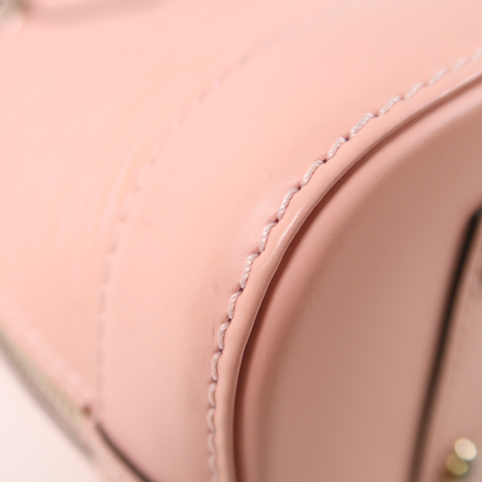 LOUIS VUITTON Epi Alma BB銀扣手挽肩背兩用袋粉紅色