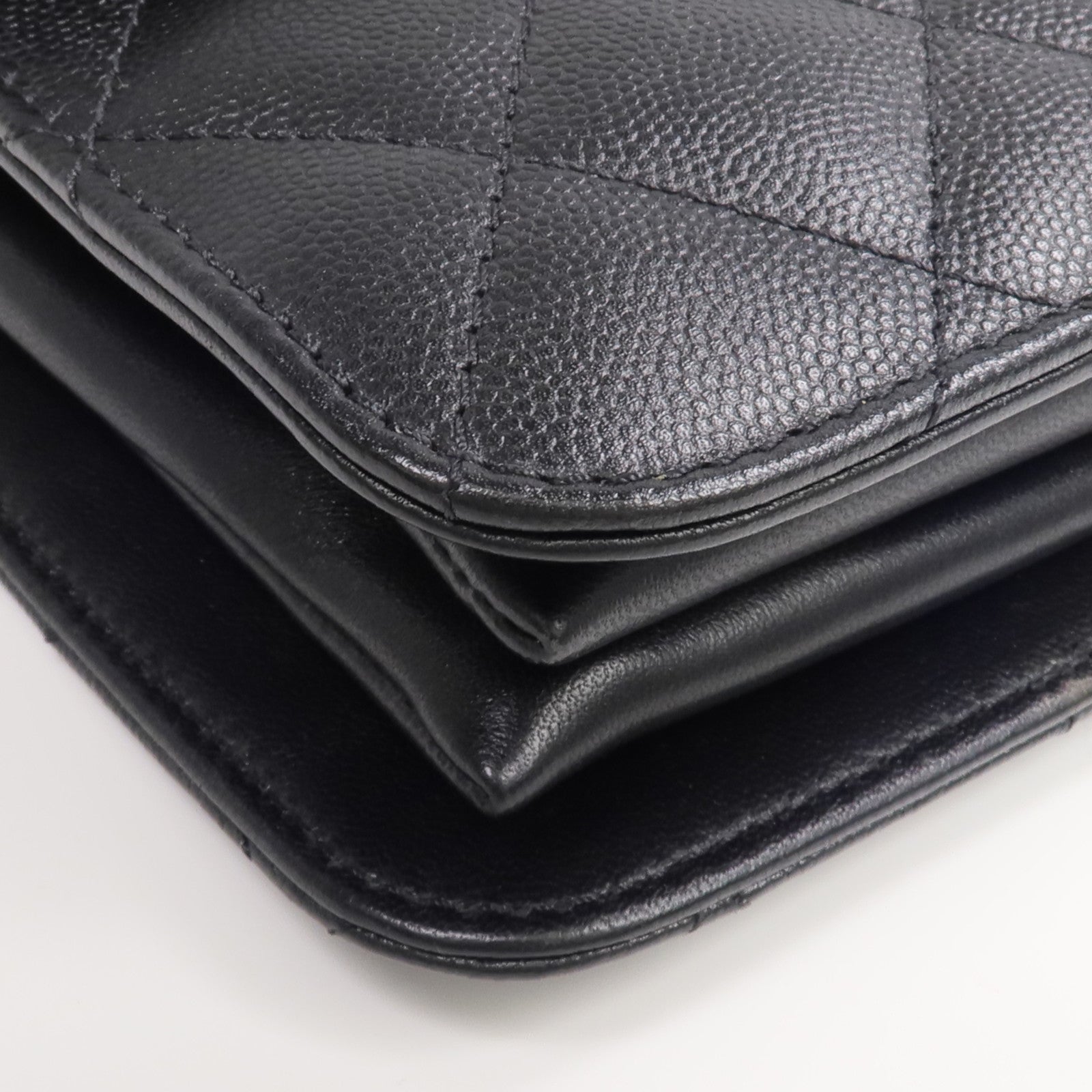 CHANEL 牛皮皮革Phone Holder金扣手挽肩背兩用袋