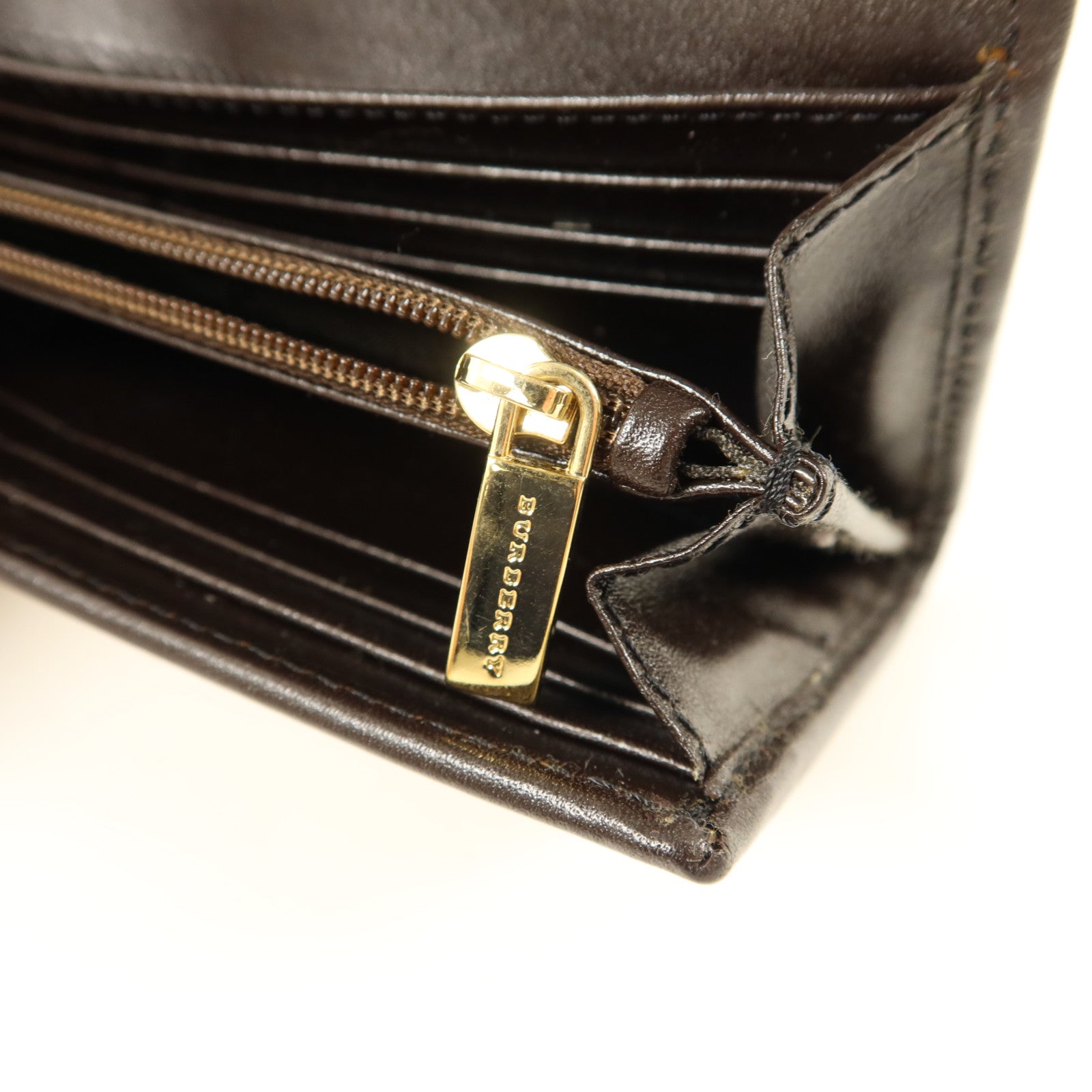 BURBERRY 塗層帆布Long Wallet金扣長錢包