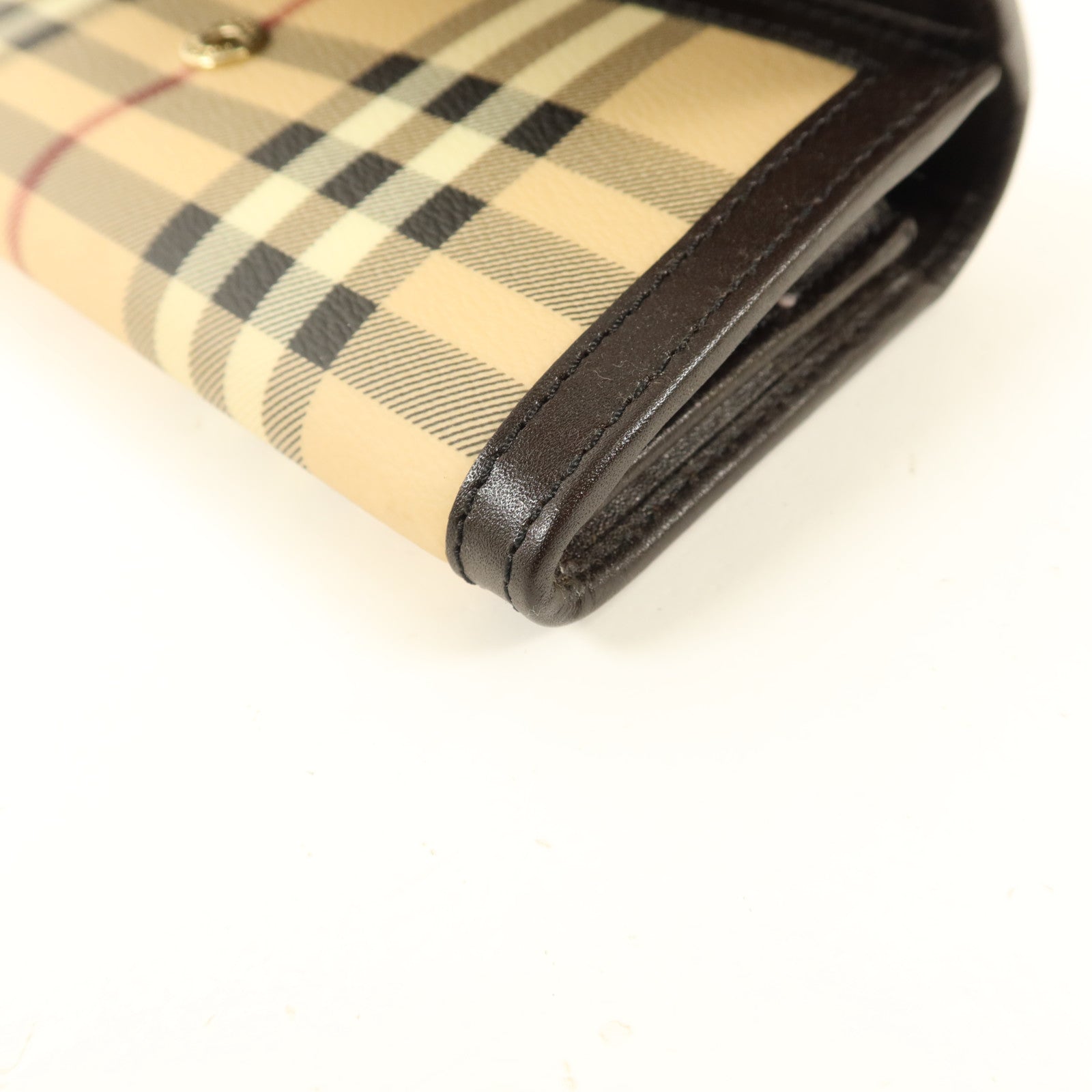 BURBERRY 塗層帆布Long Wallet金扣長錢包