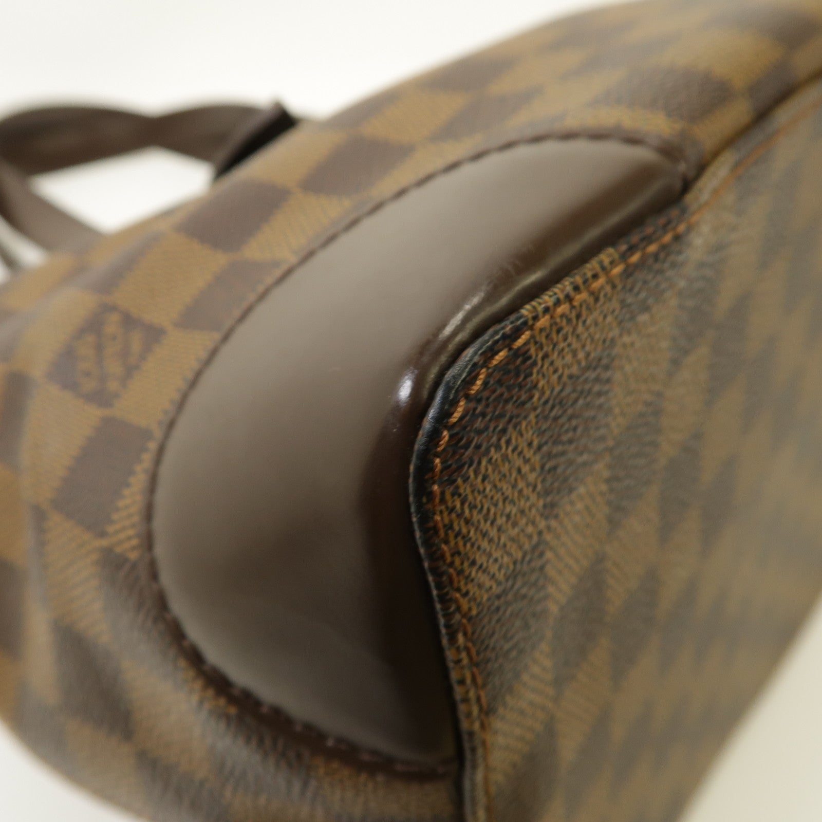 LOUIS VUITTON 【激減優惠】Damier Hampstead MM金扣手挽袋啡色