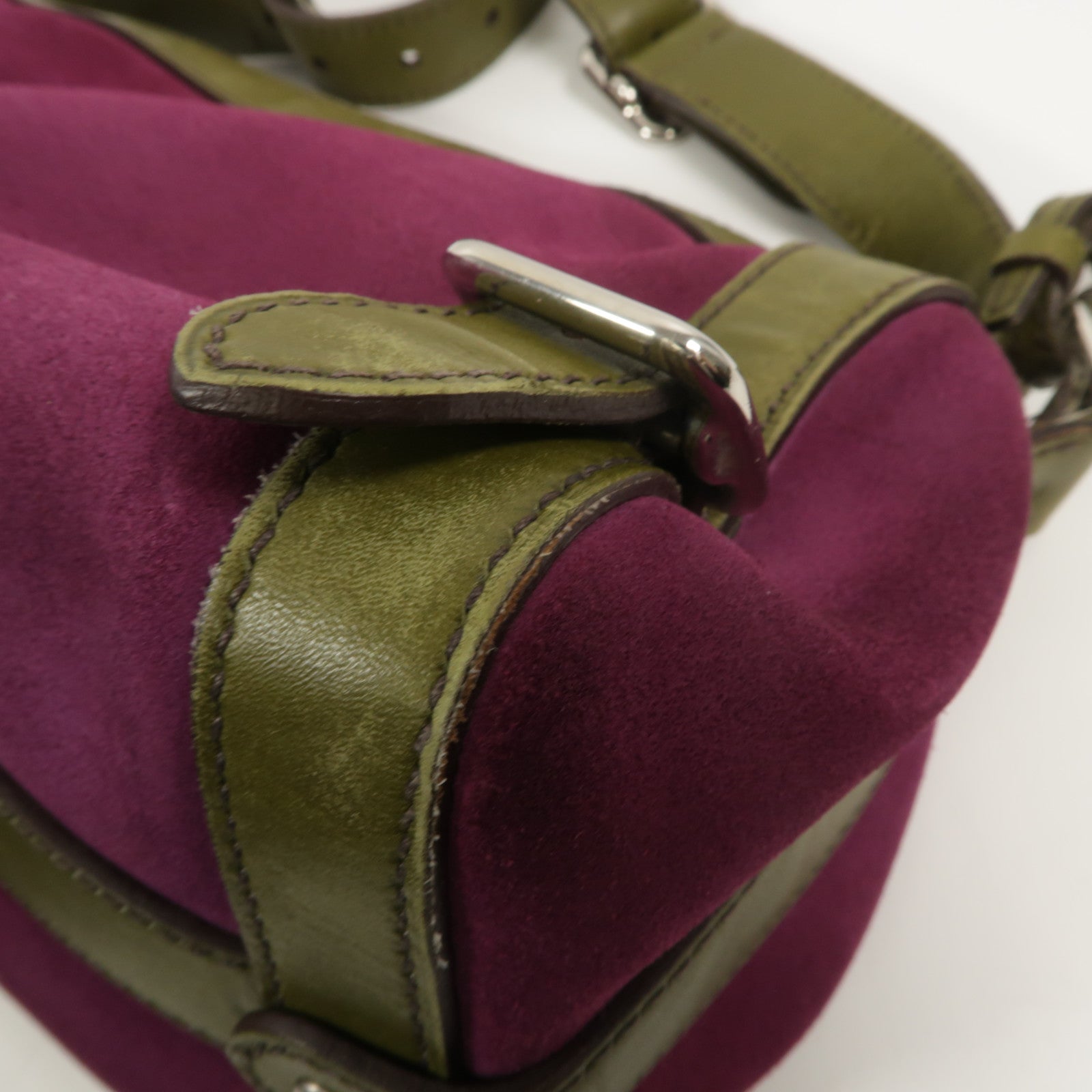 PRADA 麂皮皮革Shoulder Bag肩背袋