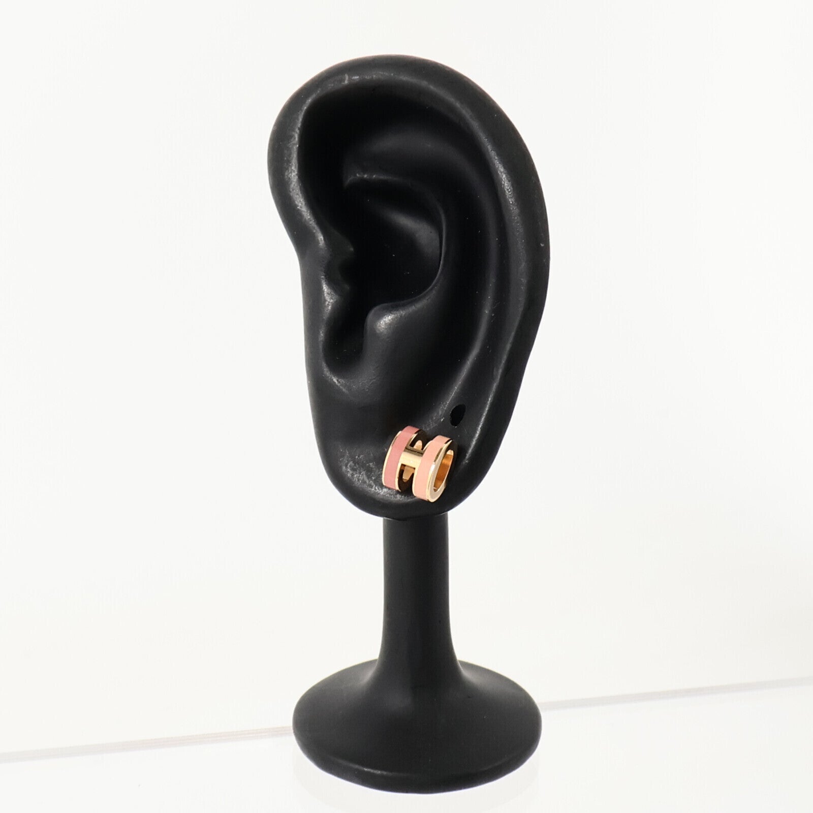 HERMES 金屬/琺瑯Mini Pop H Earrings耳環