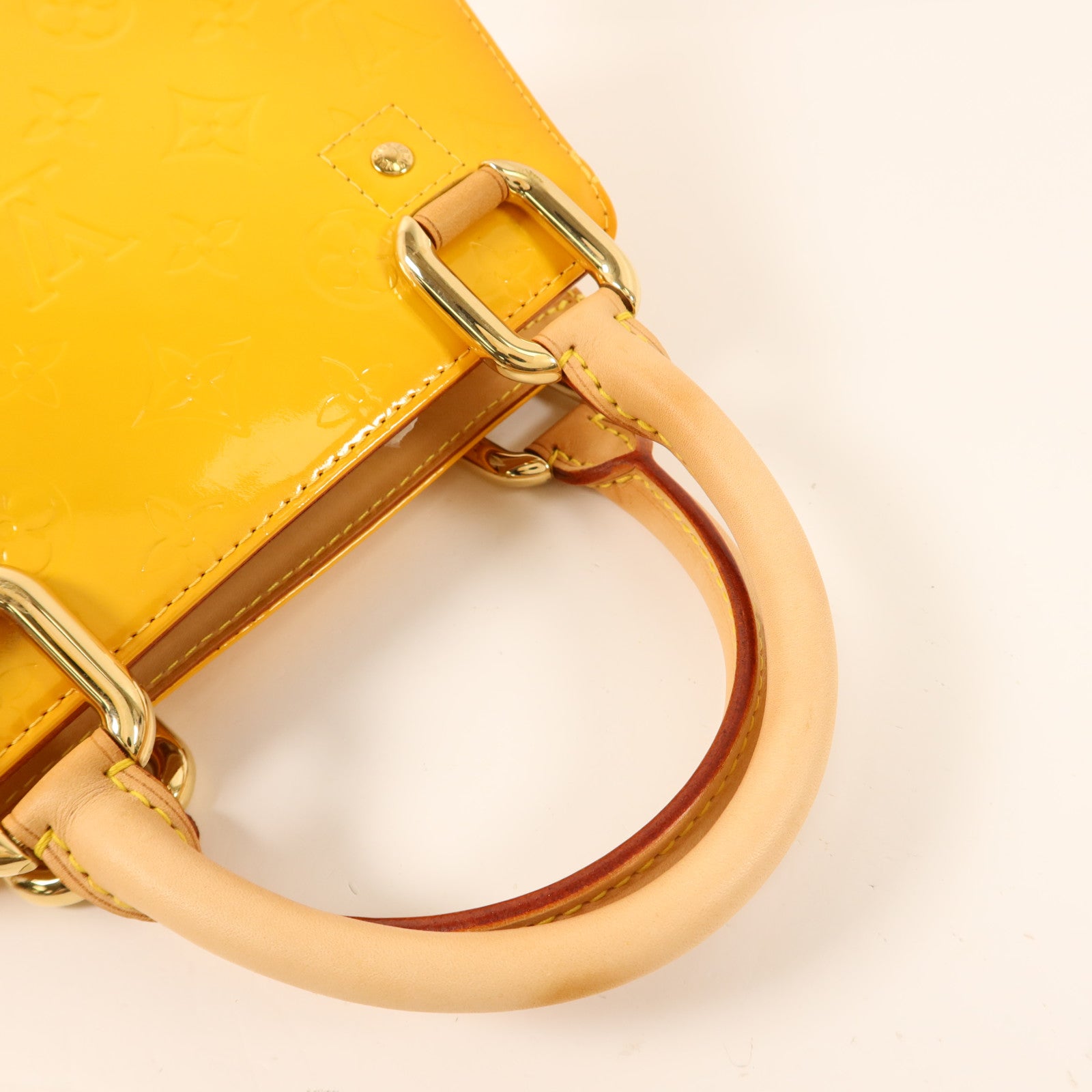 LOUIS VUITTON Monogram Vernis Mini Forsyth金扣手挽袋