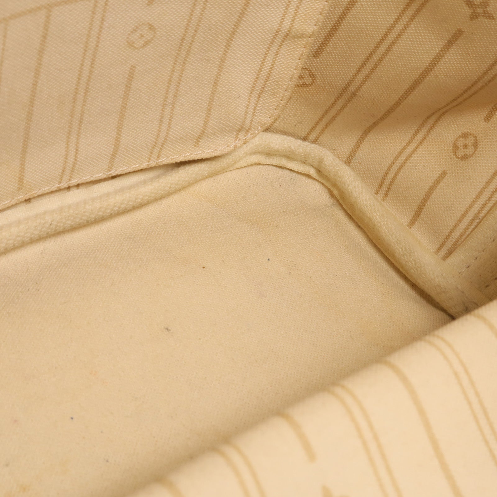 LOUIS VUITTON Damier Azur Neverfull MM金扣手挽袋