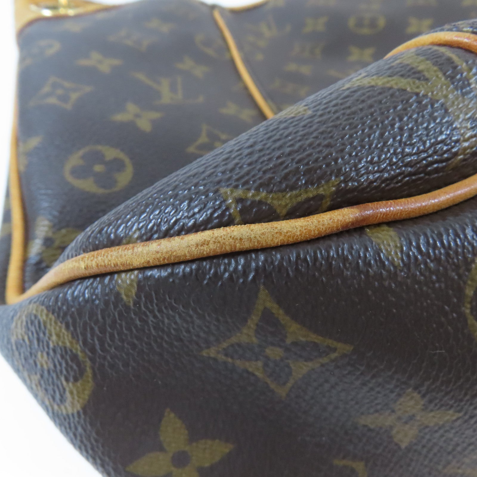 LOUIS VUITTON 【激減優惠】Monogram Galliera PM金扣肩背袋棕色