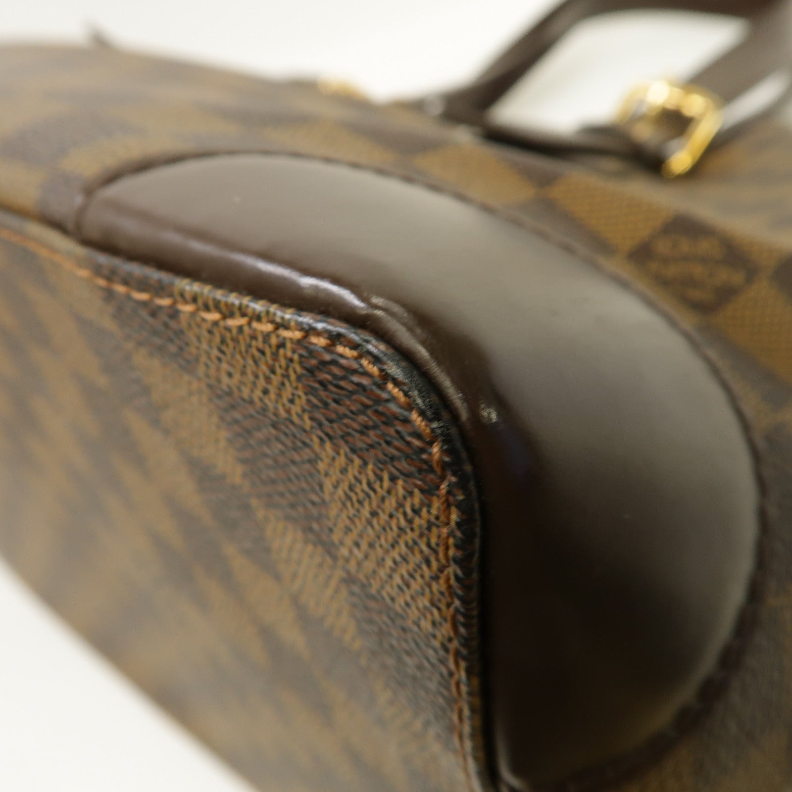 LOUIS VUITTON 【激減優惠】Damier Hampstead MM金扣手挽袋啡色