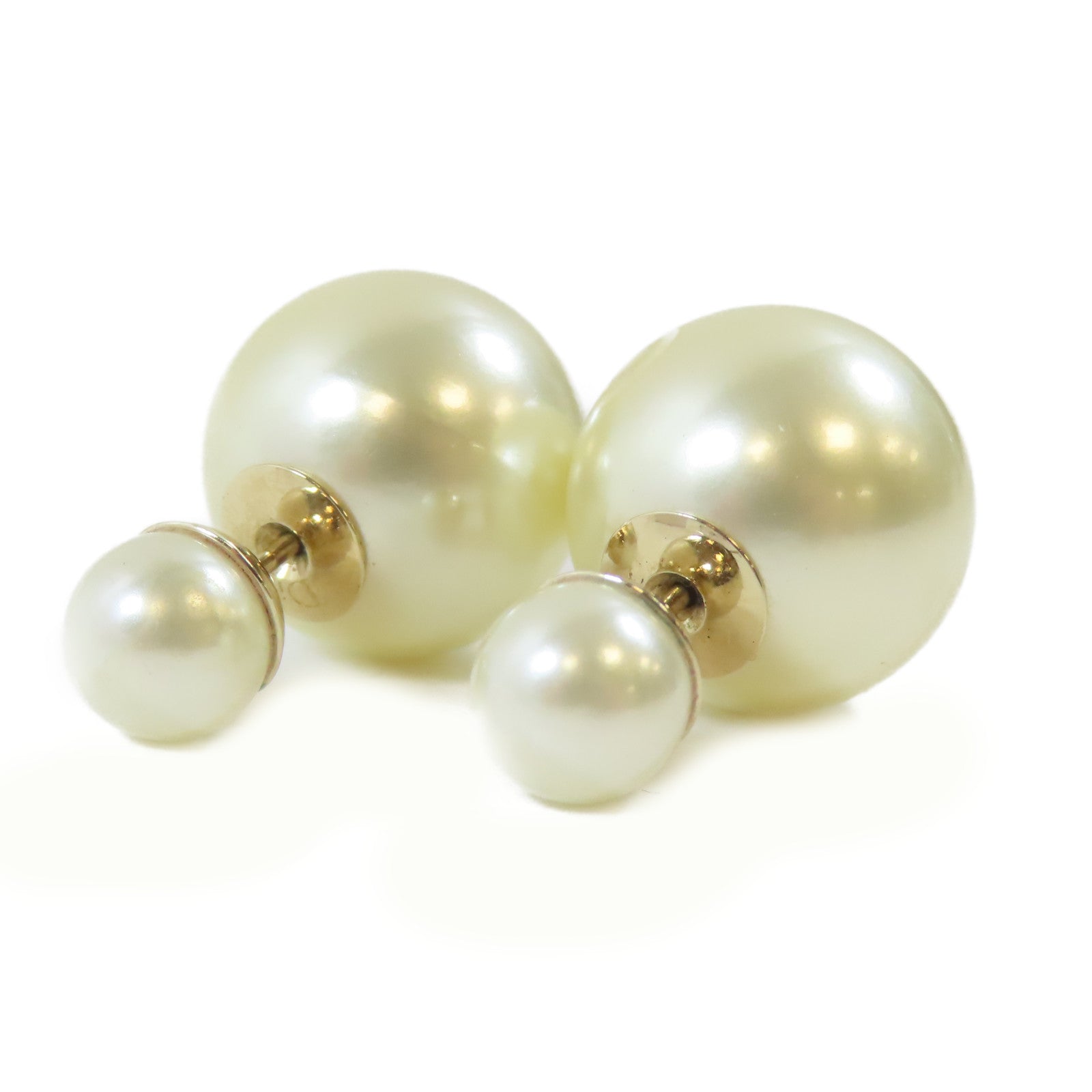 Dior 【激減優惠】PVC Earrings耳環白色/金色