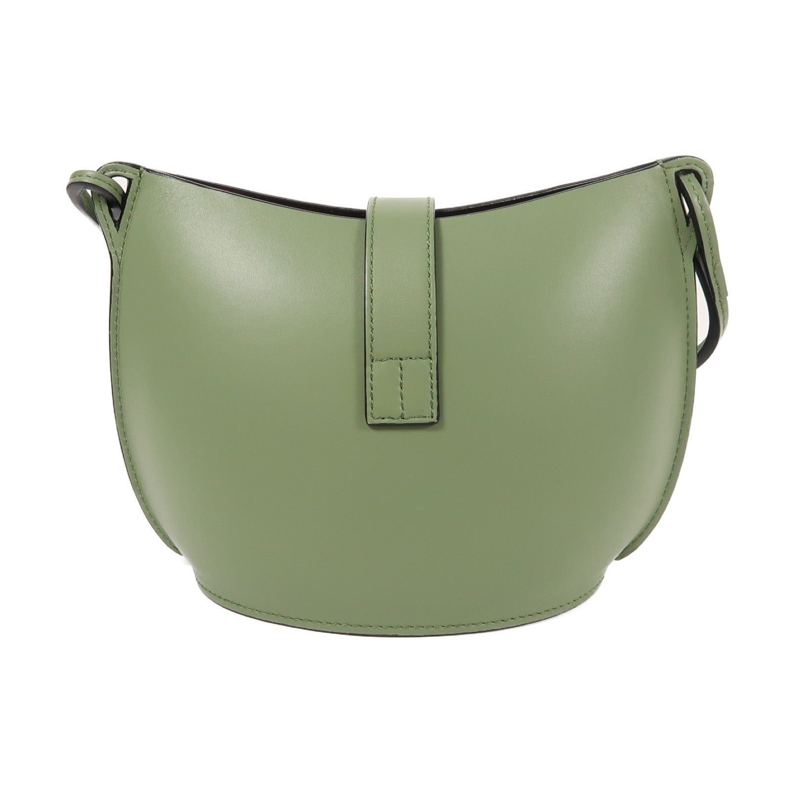 LOEWE 牛皮皮革Molded Bucket肩背袋綠色