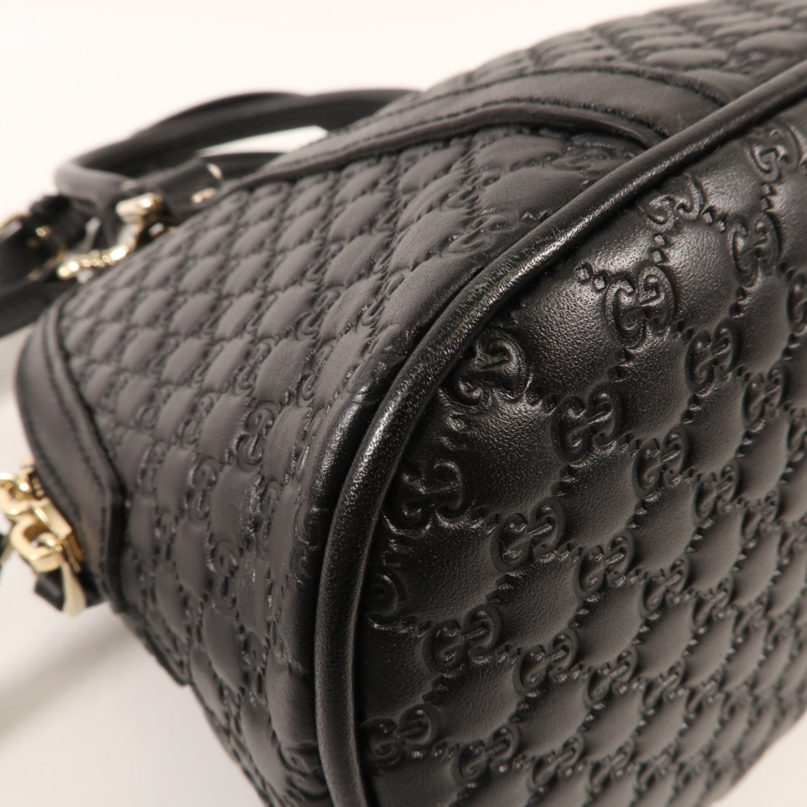 GUCCI 牛皮皮革2 Way Shoulder銀扣手挽肩背兩用袋