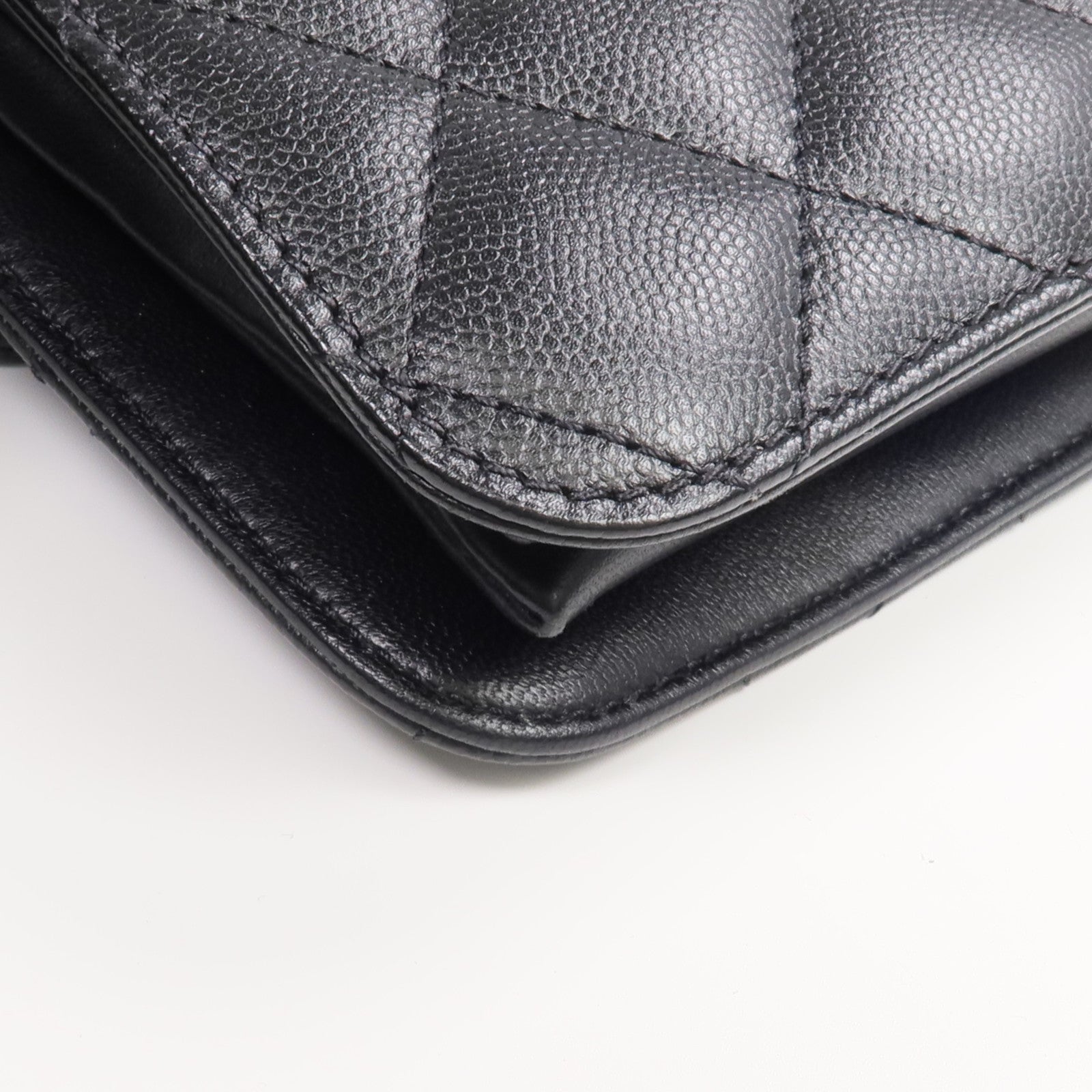 CHANEL 牛皮皮革Phone Holder金扣手挽肩背兩用袋