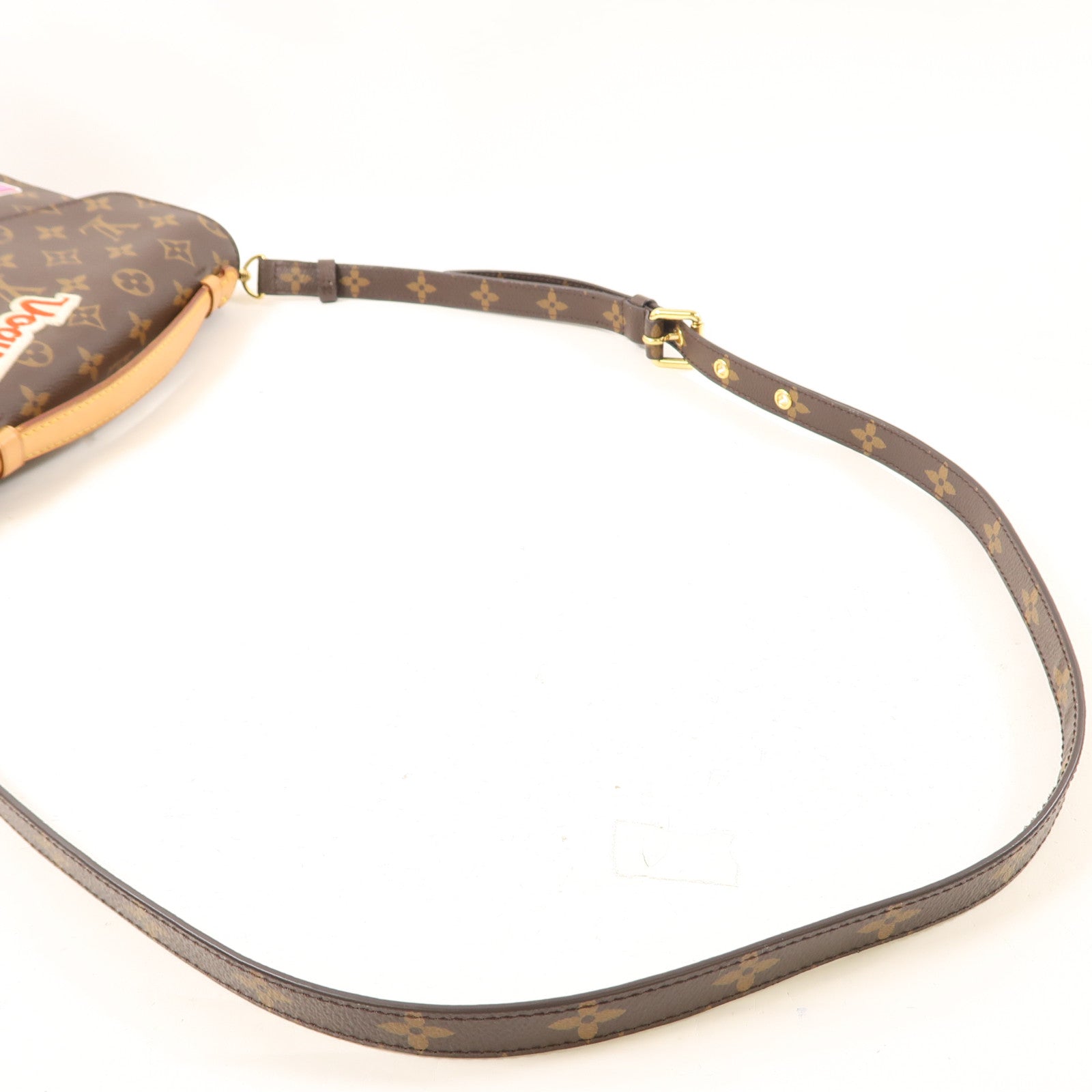 LOUIS VUITTON Monogram Patches Pochette Metis金扣手挽肩背兩用袋啡色