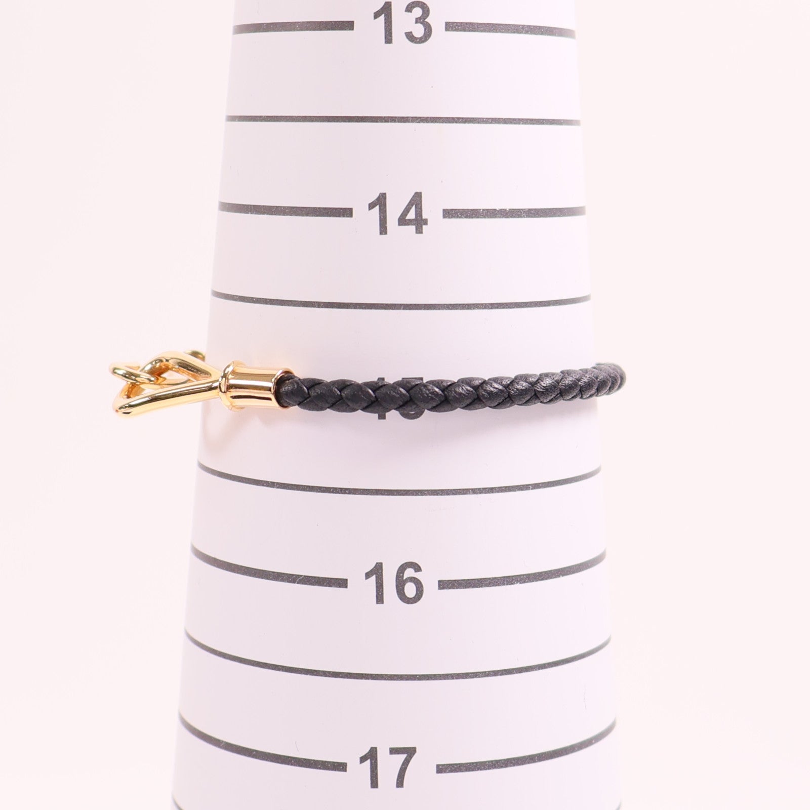 HERMES GHW Jumbo H Bracelet Veau Swift Leather Noir