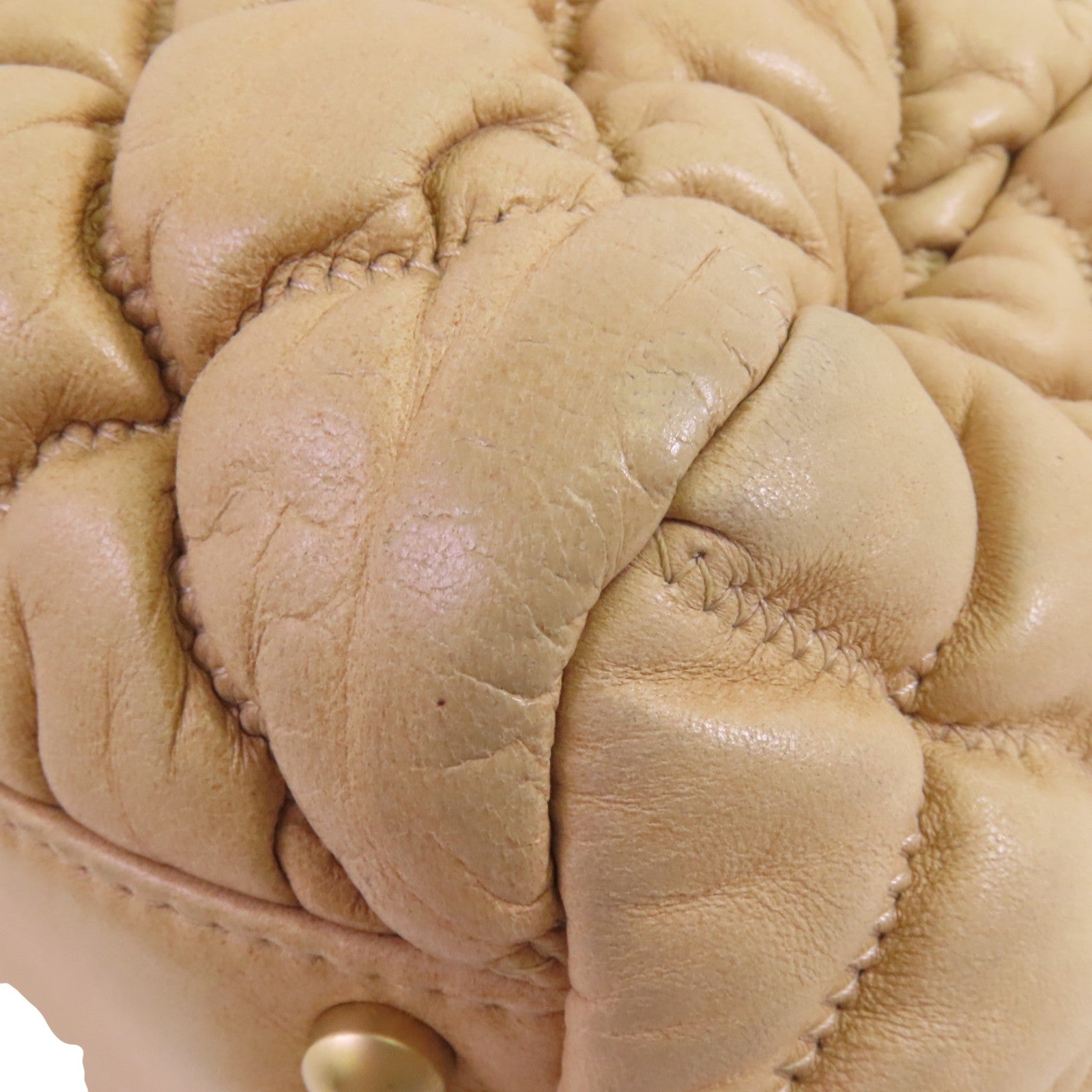 CHANEL 羊皮皮革Chain Shoulder金扣鏈帶肩背袋