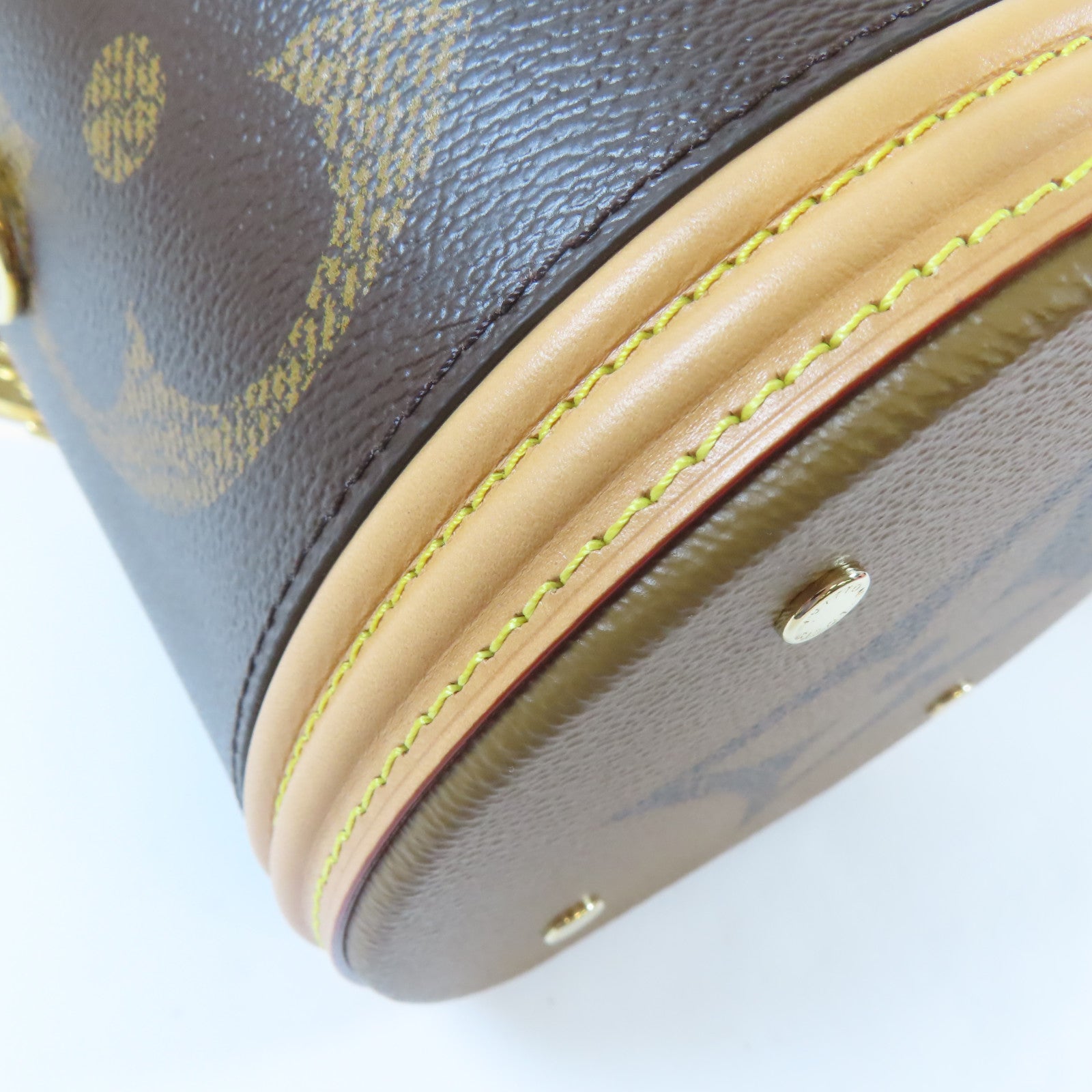 LOUIS VUITTON 【激減優惠】Monogram Giant Cannes金扣手挽肩背兩用袋啡色