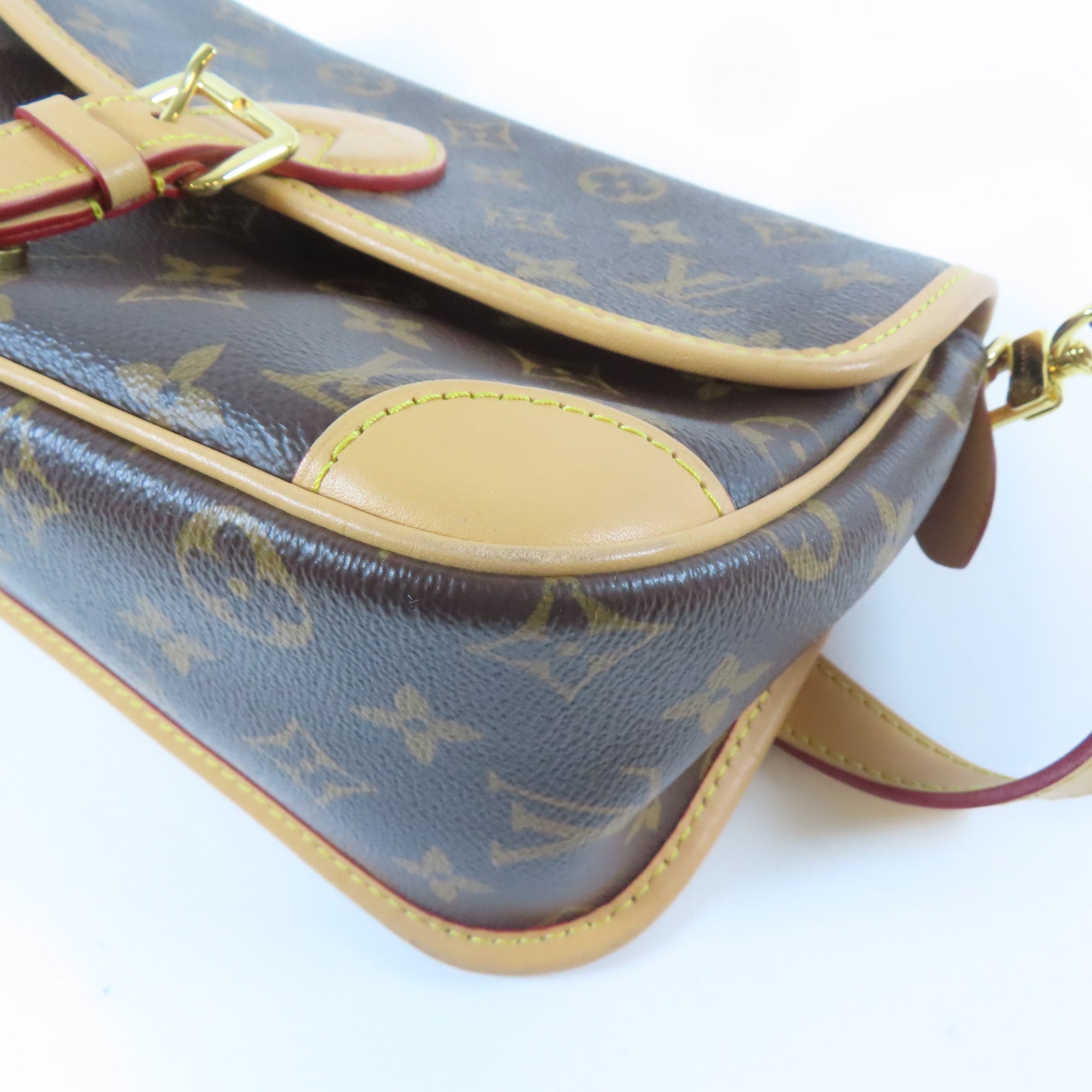 LOUIS VUITTON Monogram Diane金扣手挽肩背兩用袋啡色