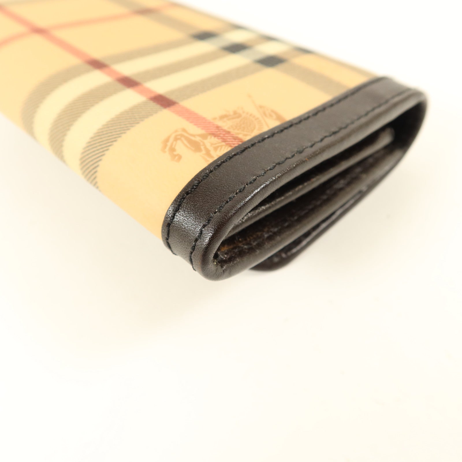 BURBERRY 塗層帆布Long Wallet金扣長錢包