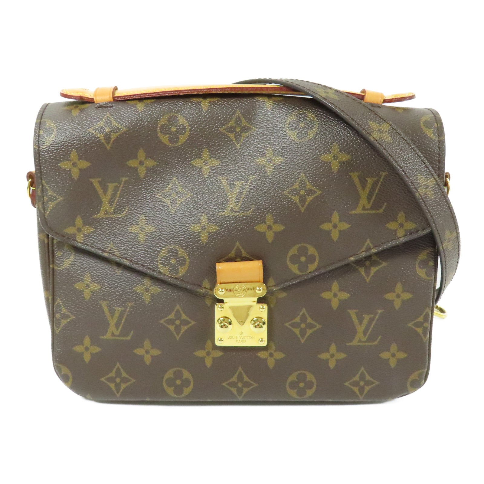 LOUIS VUITTON LV GHW Pochette Metis MM 2 Way Bag M44875 Monogram Brown