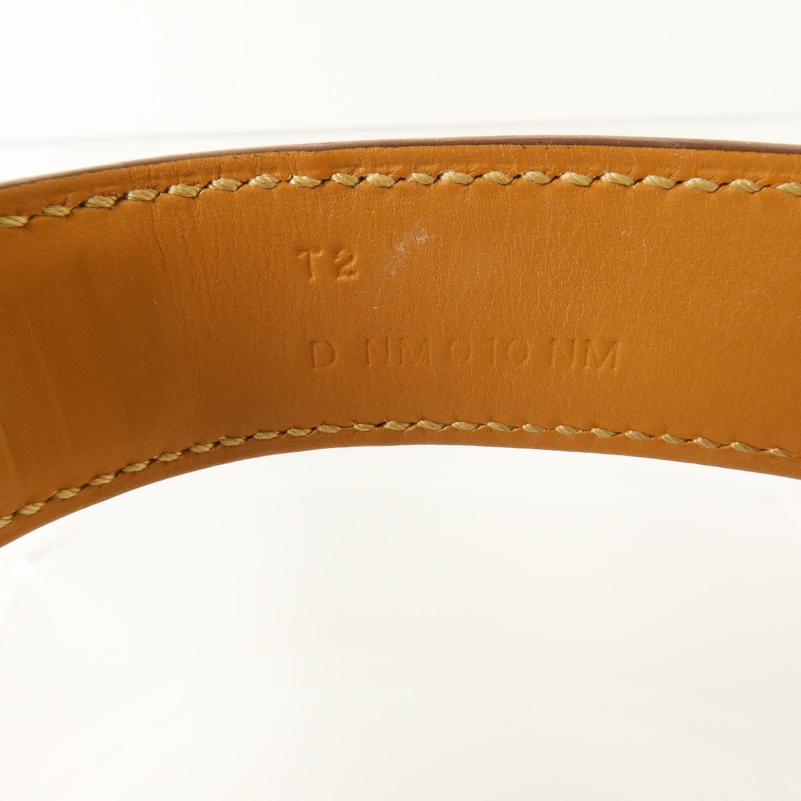 HERMES Epsom皮革Collier De Chien 24 Bracelet金扣手鏈Gold