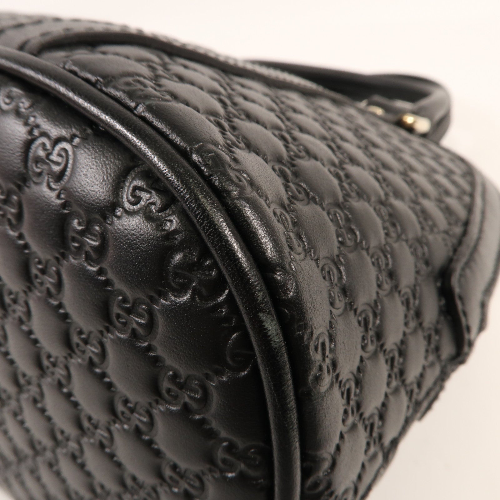 GUCCI 牛皮皮革2 Way Shoulder銀扣手挽肩背兩用袋