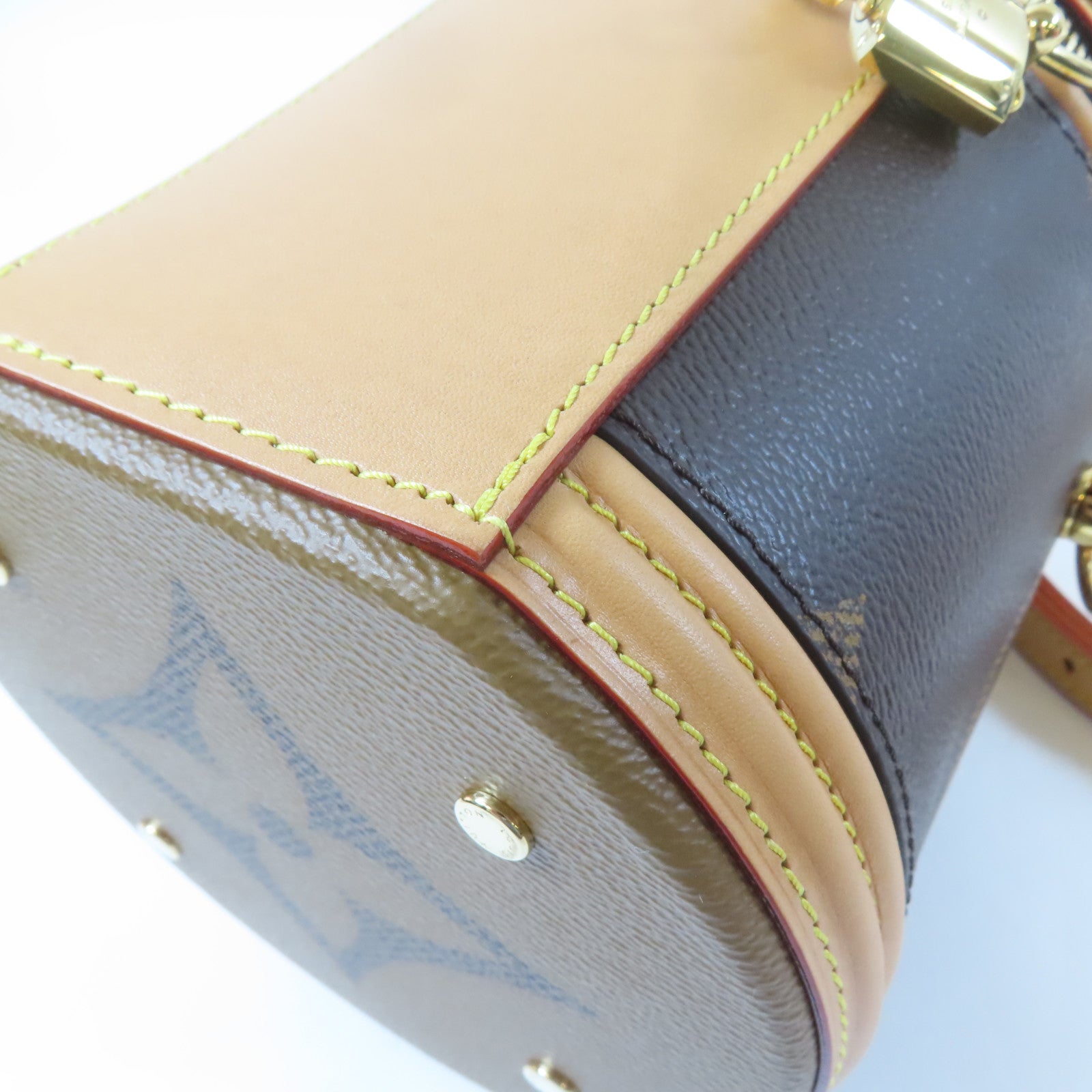 LOUIS VUITTON 【激減優惠】Monogram Giant Cannes金扣手挽肩背兩用袋啡色