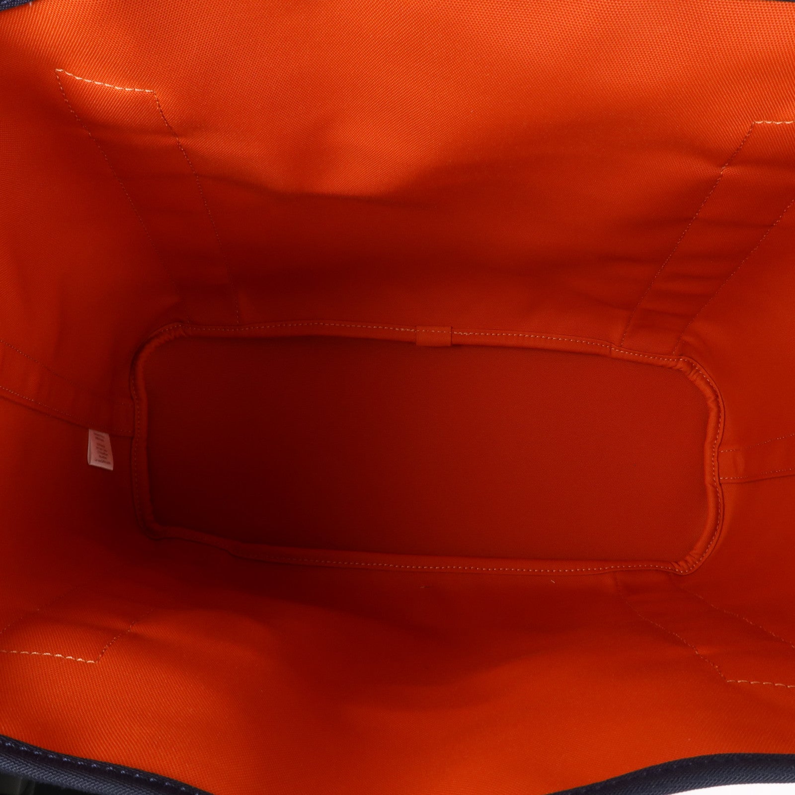 HERMES 【激減優惠】帆布Sac De Pansage Groom銀扣手挽肩背兩用袋Bleu Indigo/Feu