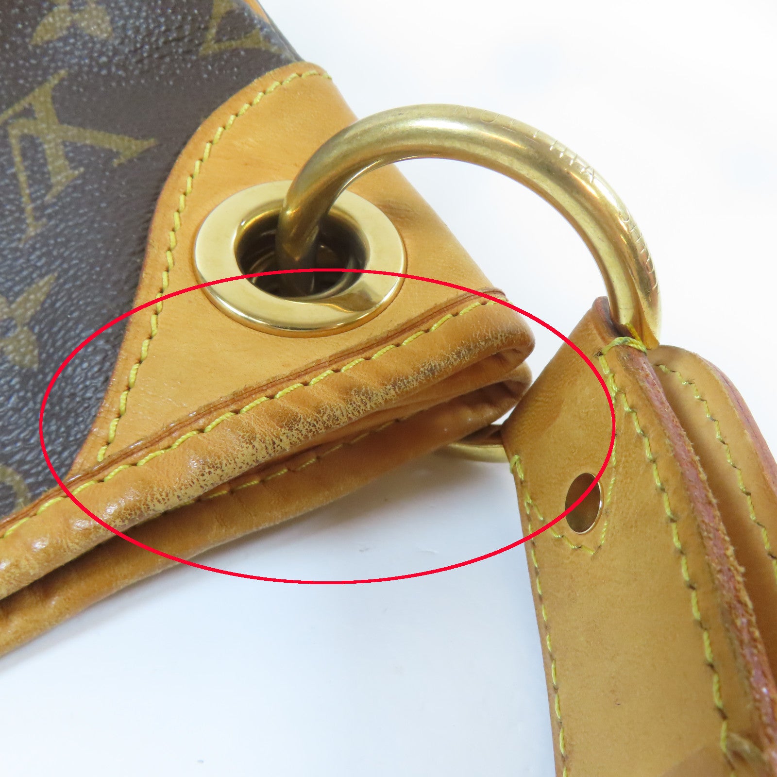 LOUIS VUITTON 【激減優惠】Monogram Galliera PM金扣肩背袋棕色