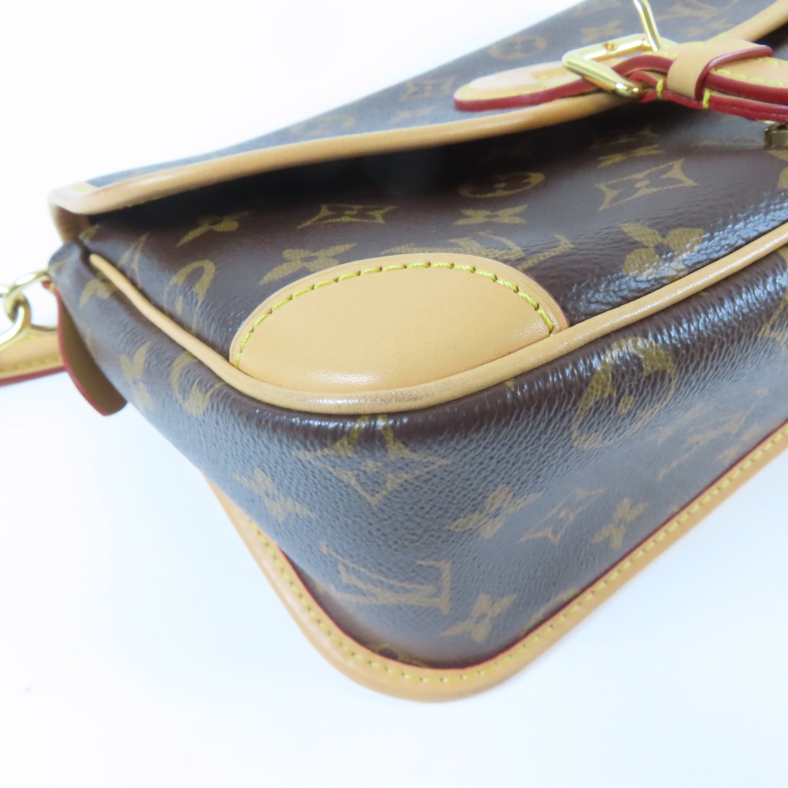 LOUIS VUITTON Monogram Diane金扣手挽肩背兩用袋啡色