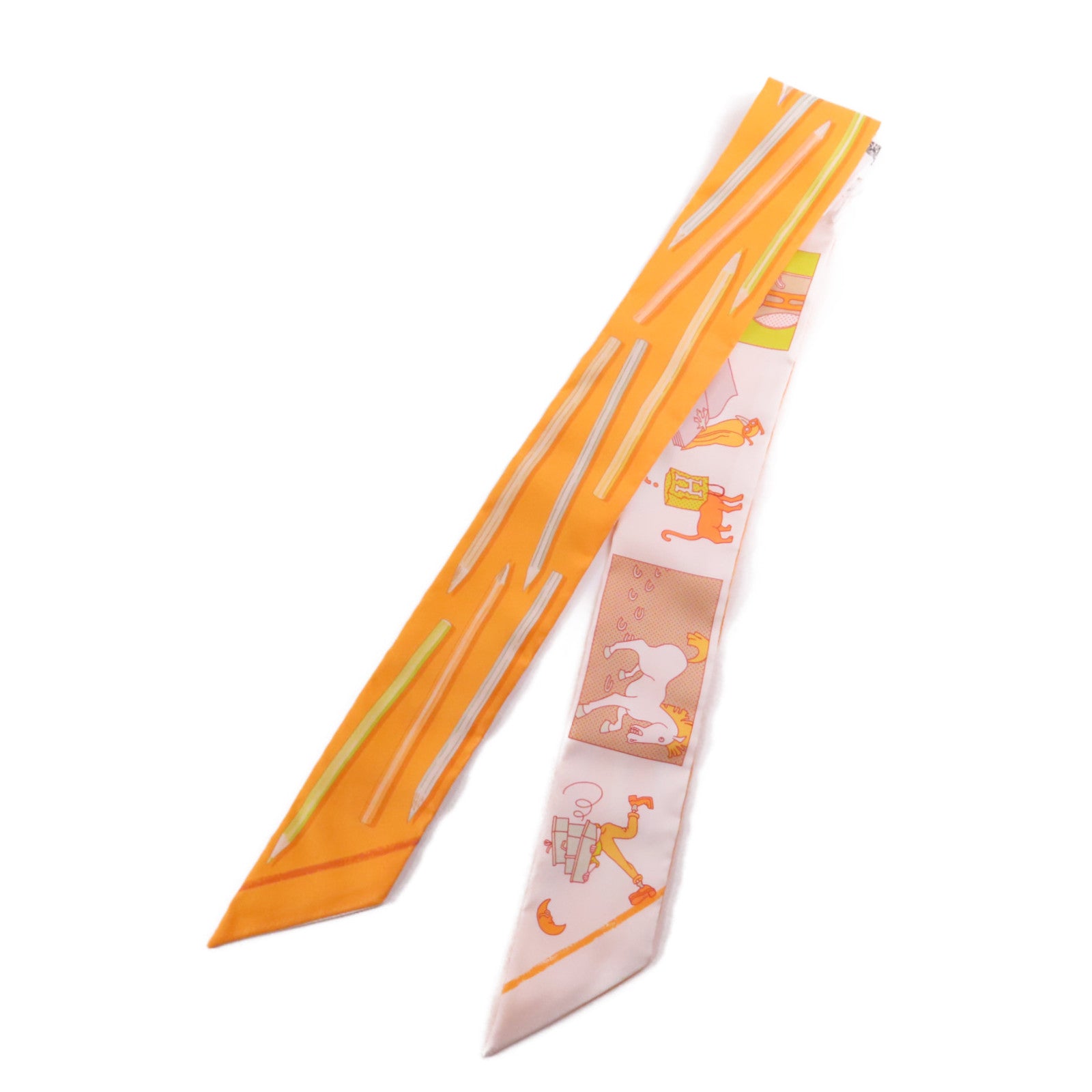 HERMES 絲質Twilly絲巾