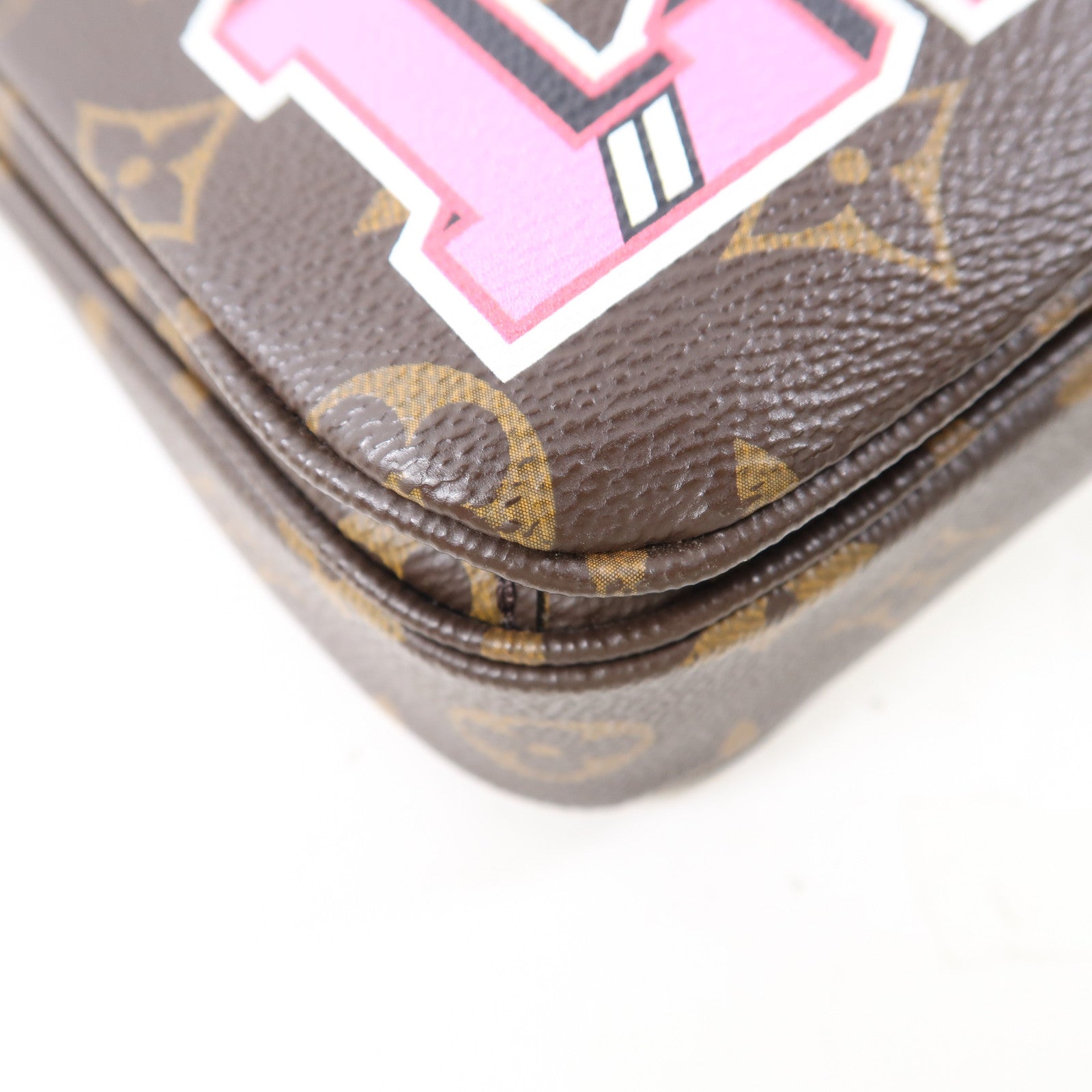 LOUIS VUITTON Monogram Patches Pochette Metis金扣手挽肩背兩用袋啡色