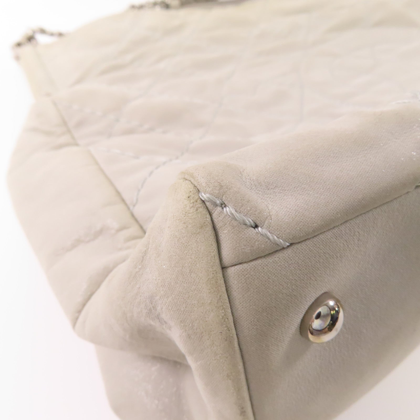 CHANEL 皮革Shoulder Bag銀扣鏈帶肩背袋