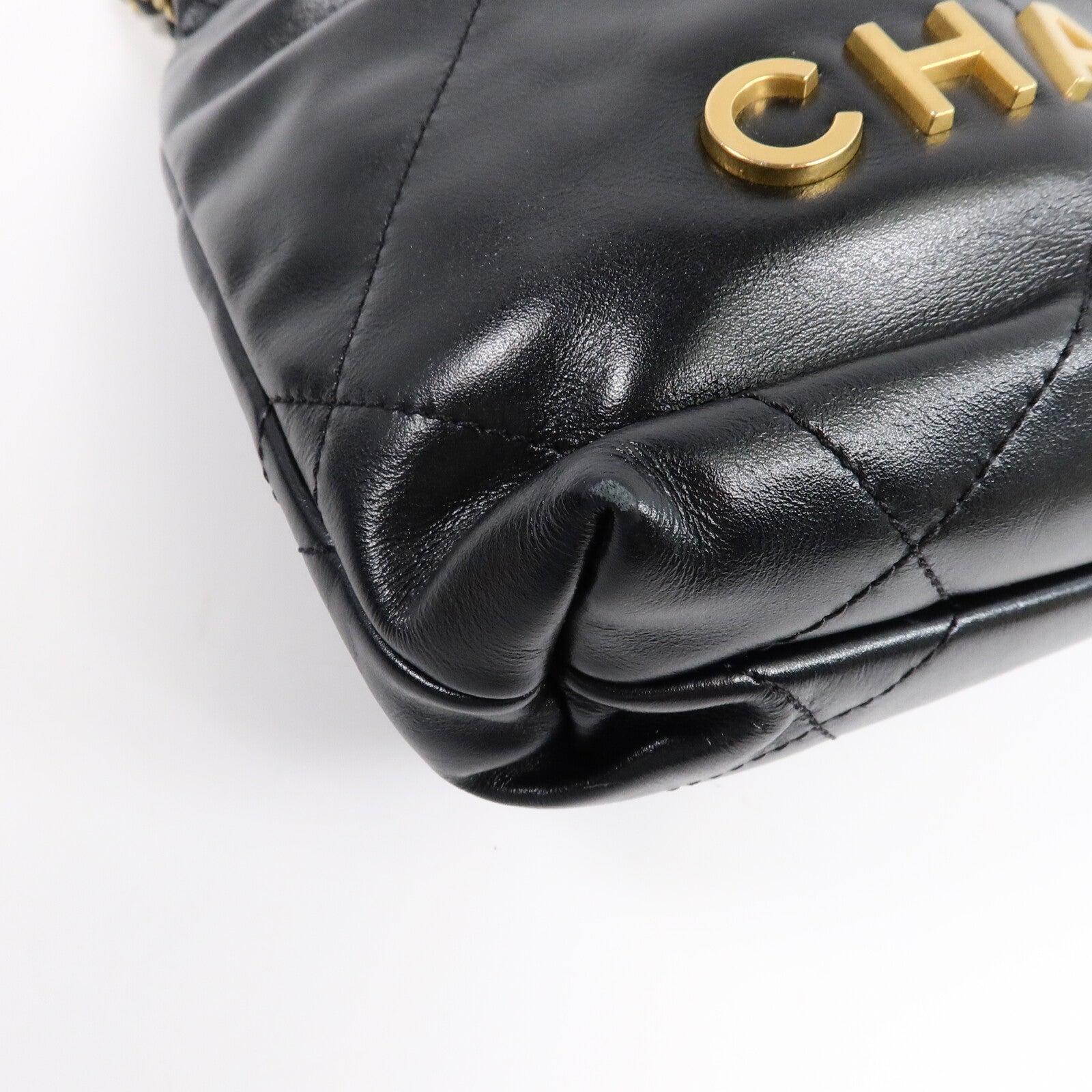 CHANEL 牛皮皮革C22 Mini手挽肩背兩用袋