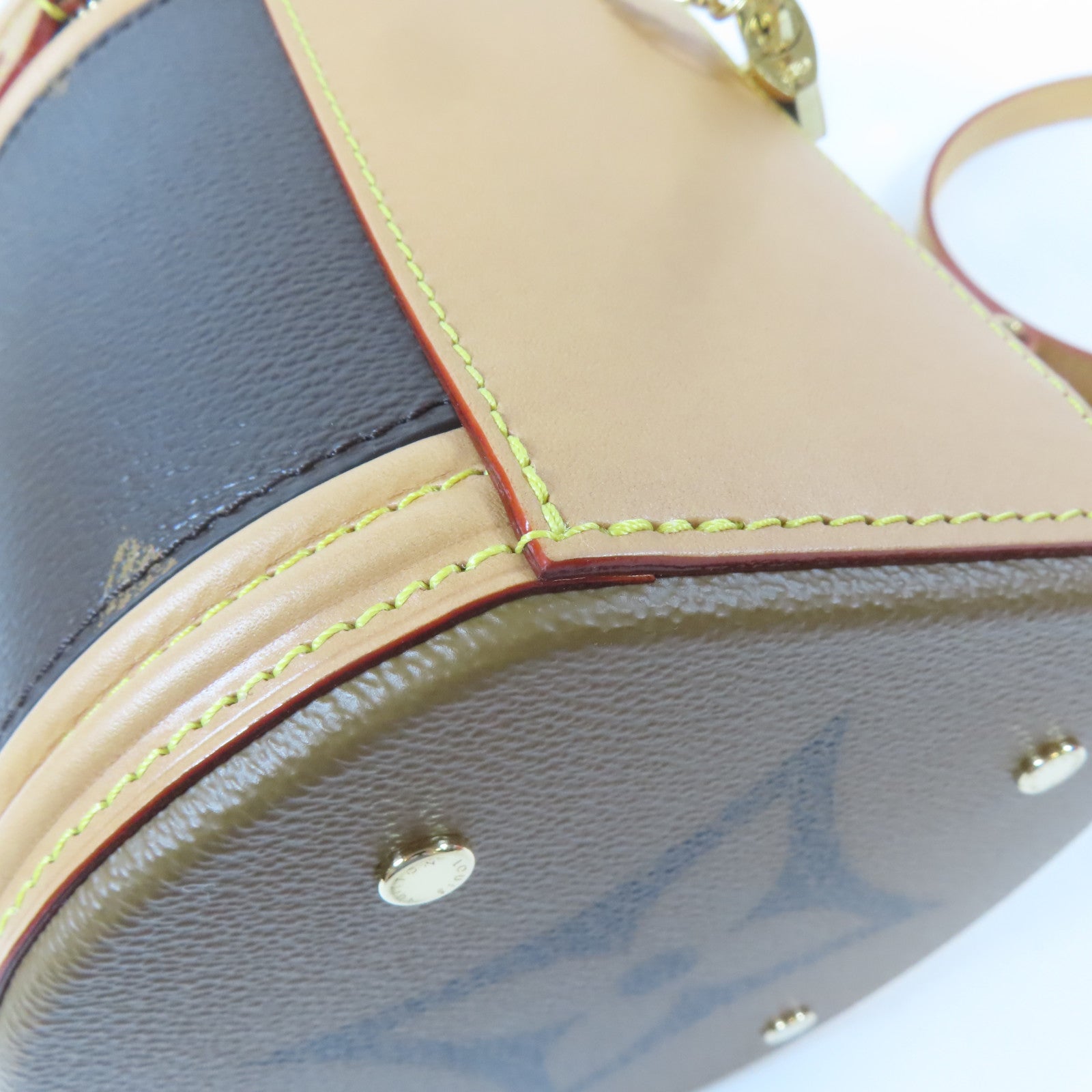 LOUIS VUITTON 【激減優惠】Monogram Giant Cannes金扣手挽肩背兩用袋啡色