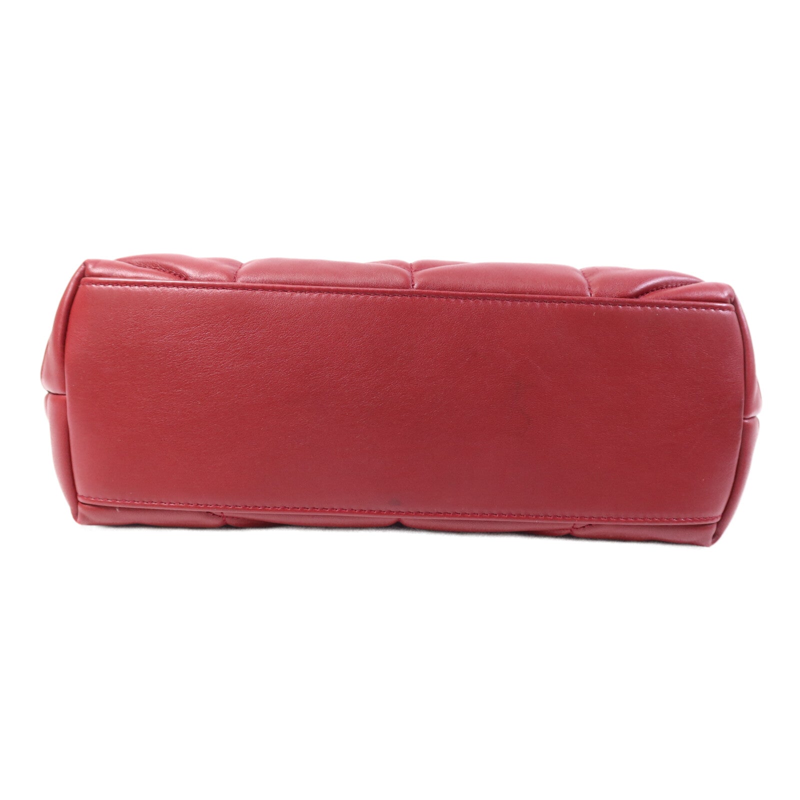 SAINT LAURENT 羊皮皮革Loulou Puffer金扣鏈帶肩背袋