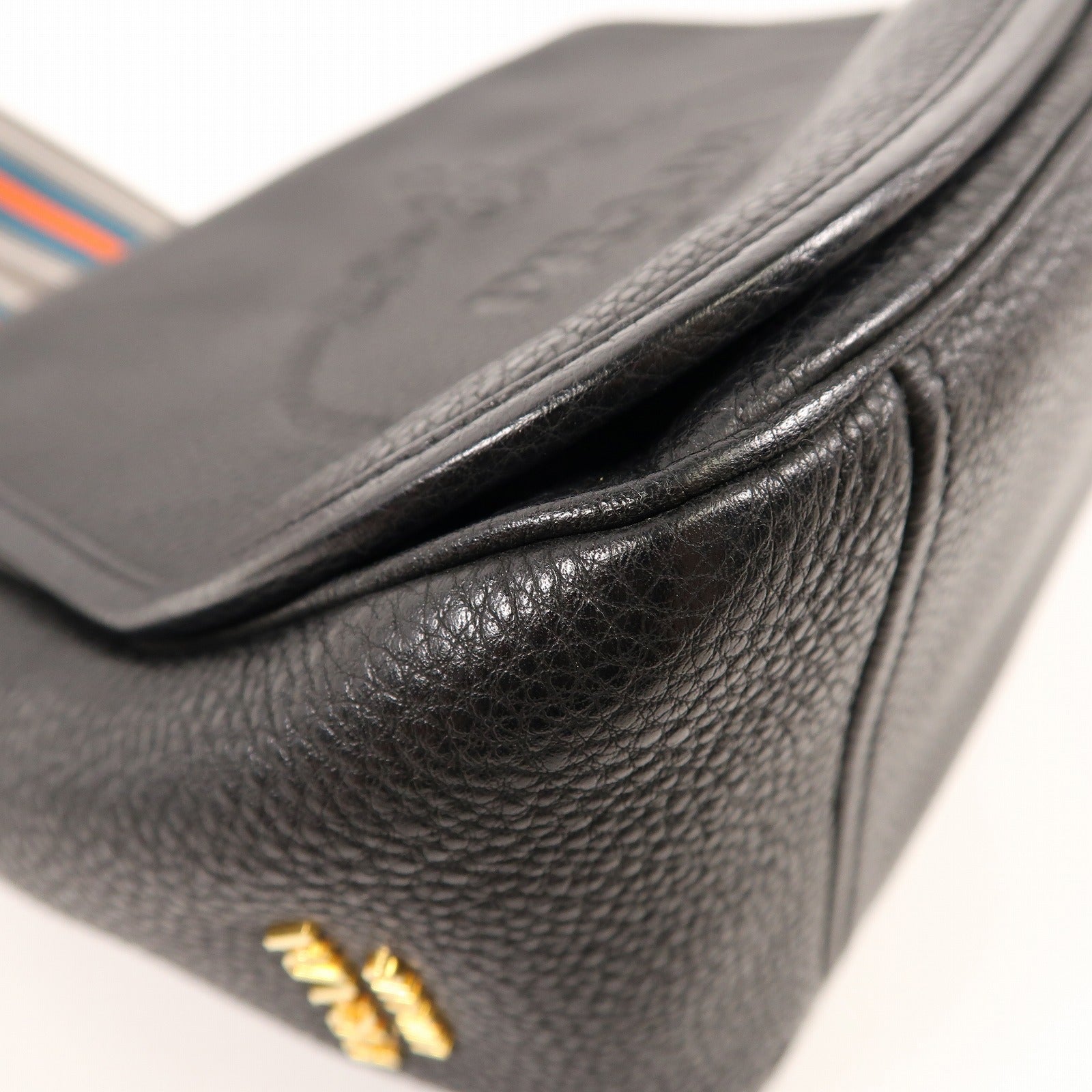PRADA 牛皮皮革Shoulder Bag金扣肩背袋