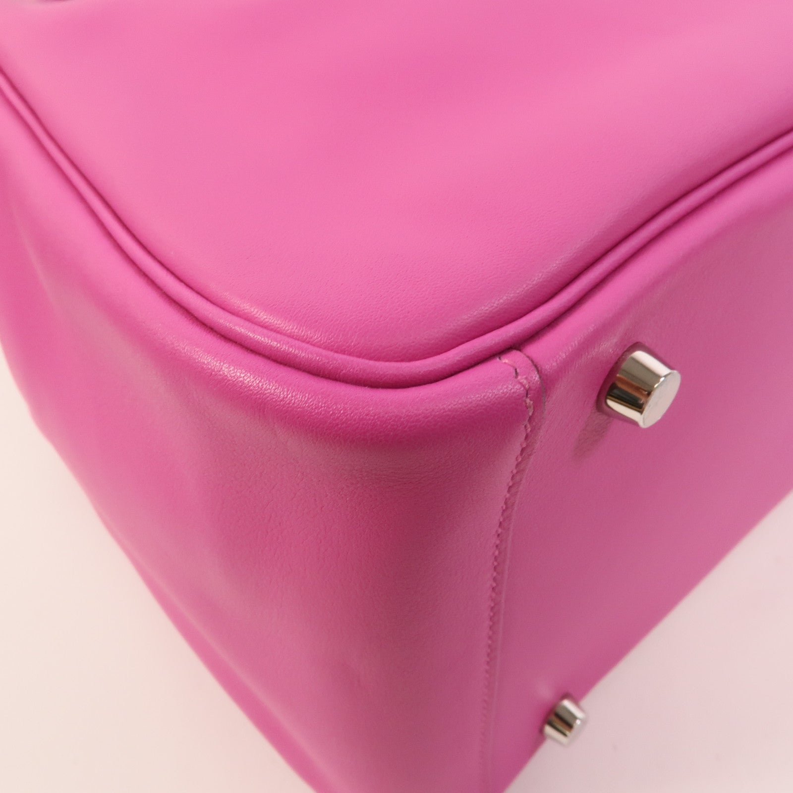 HERMES Swift/Epsom皮革Lindy 30手挽肩背兩用袋Rose Purple